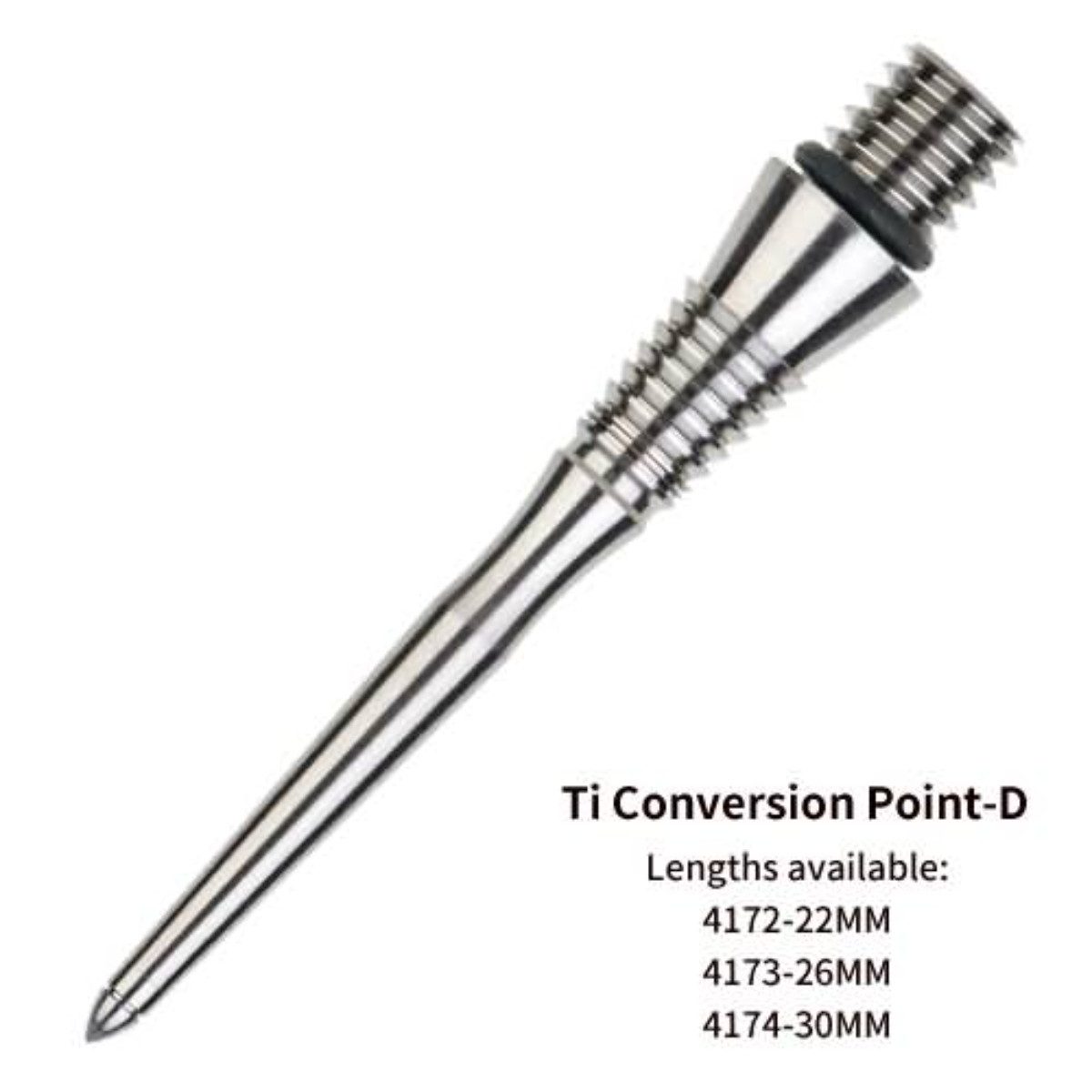 one80 Dartpfeil TI- Umrüst-Dartspitze Softdartpfeilen auf Steeldartpfeile 22 mm Typ D