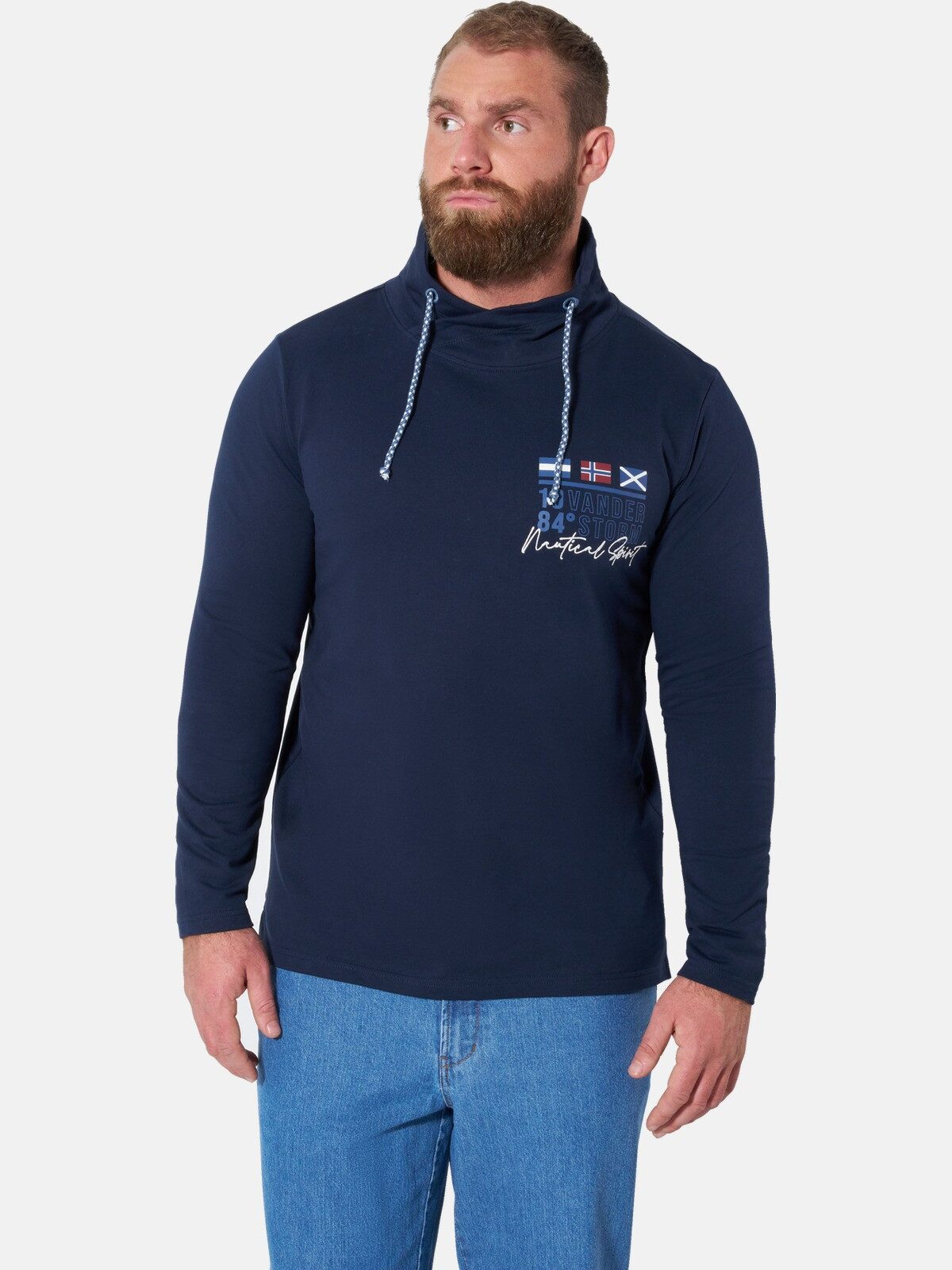Jan Vanderstorm Sweatshirt LARSVIK im Doppelpack