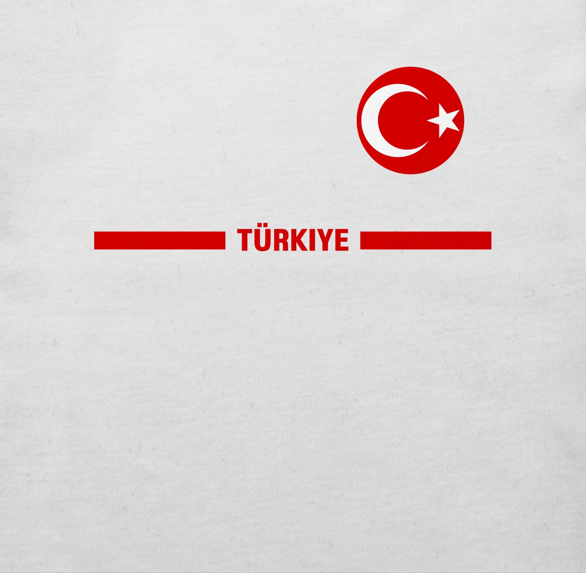 Shirtracer T-Shirt Türkei Trikot Wappen, Türkiye mit Stolz, Türkisches Fan-Motiv 2026 Fussball WM Fanartikel Baby