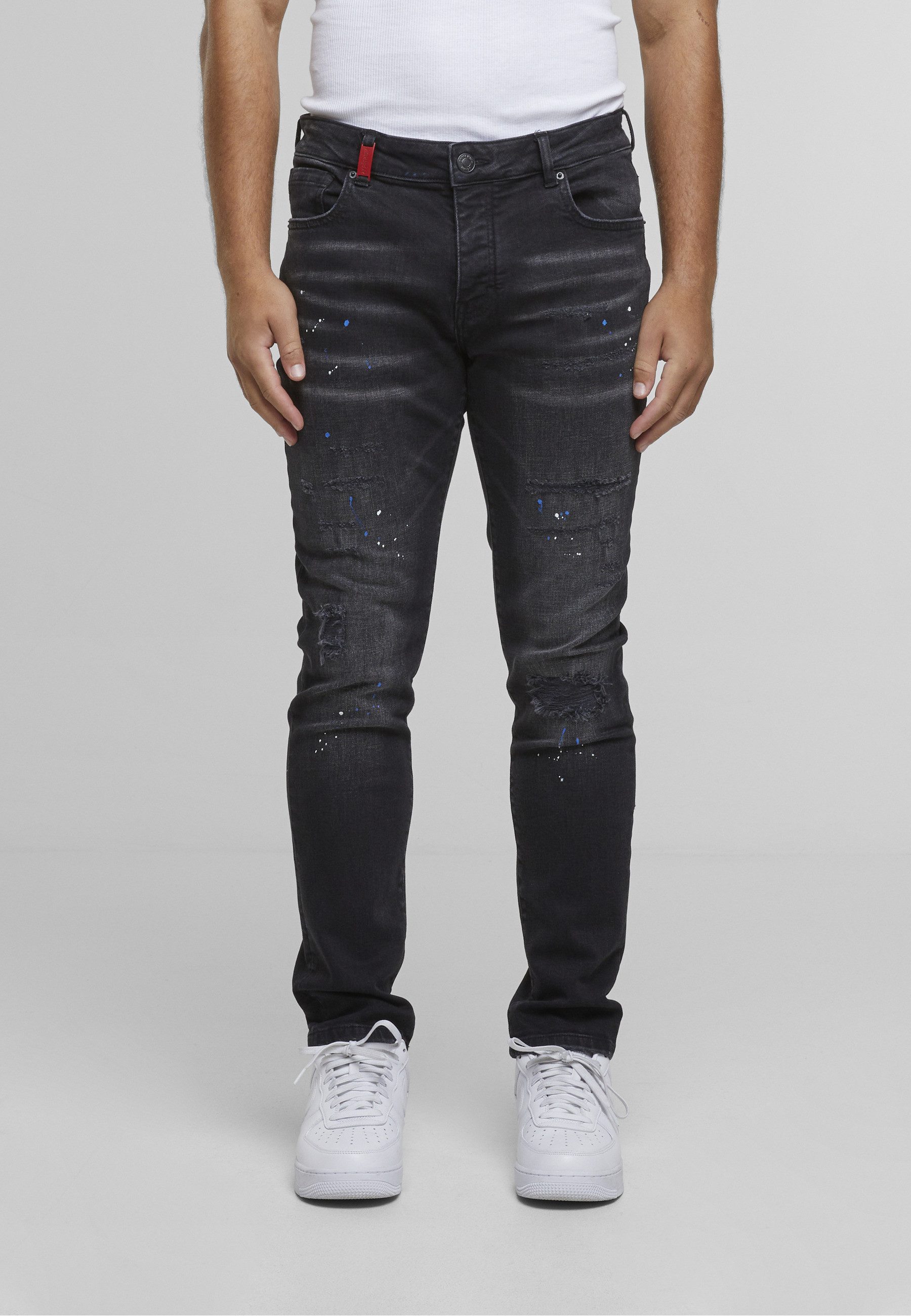 2Y Premium Bequeme Jeans 2Y Premium 2Y LEONARDO RIPPED SLIM FIT JEANS – Bild 5 von 5