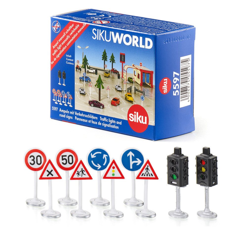 SIEPER Modellauto siku World Ampeln und Schilder 10 Teile