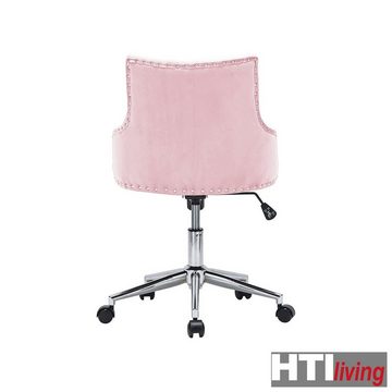 HTI-Living Schreibtischstuhl Schreibtischstuhl Nevic Rosa (Stück, 1 St), höhenverstellbarer Drehstuhl mit Kippfunktion