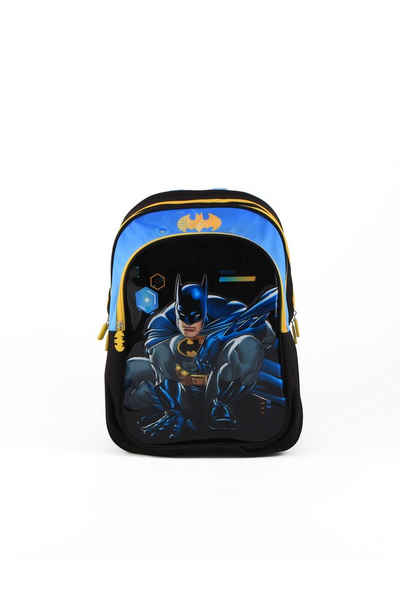 Batman Schulranzen Rucksack Schultasche 38cm 1 Reißverschlussfach + 1 Fronttasche