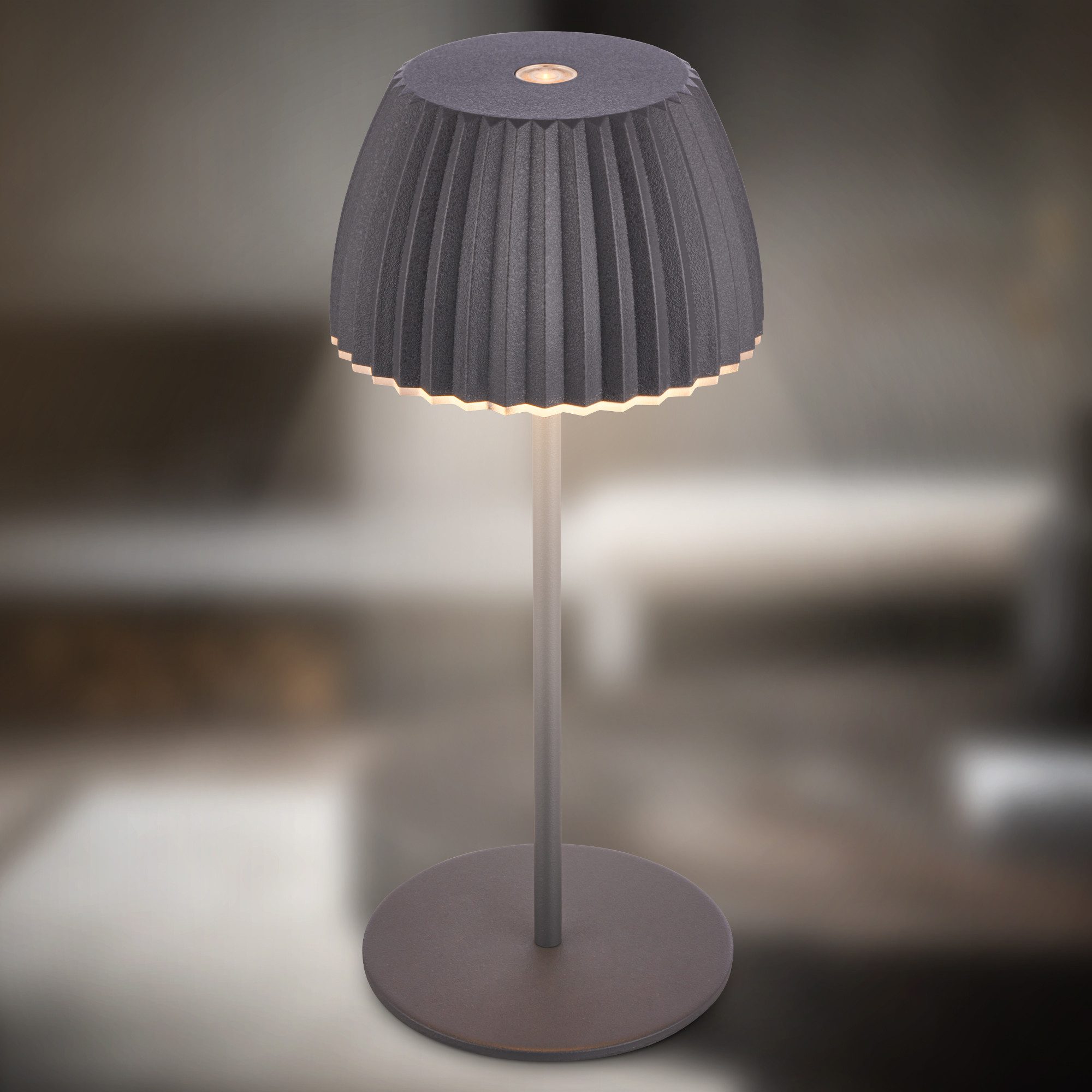 Briloner Leuchten LED Tischleuchte Akku LED Tischleuchte, LED fest integriert – Bild 3 von 5