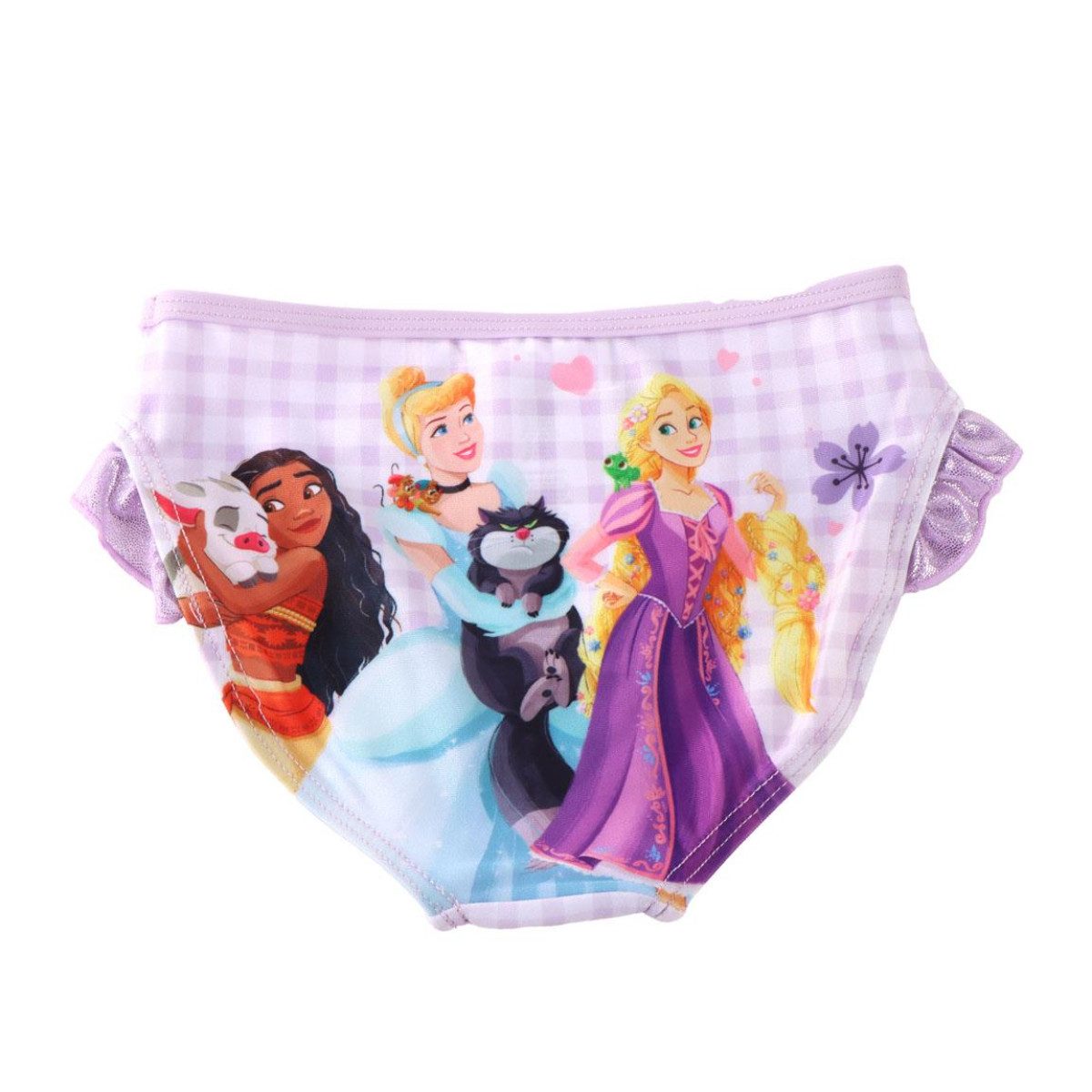 Disney Princess Badehose Kinder Swim Trunks aus Polyester und Elastan für Urlaub Schwimmbad (Packung)