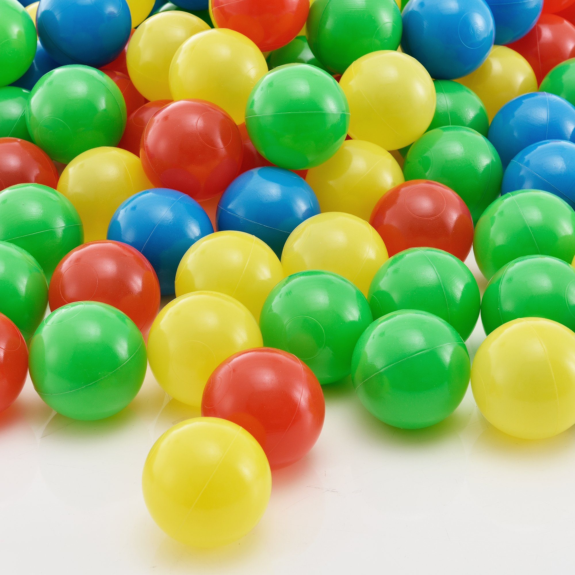 casa.pro Spielzelt (1-tlg) Bälle für Bällebad Ø55mm Kugelbad Spielbälle Mix Bunt Ball 100 Stück