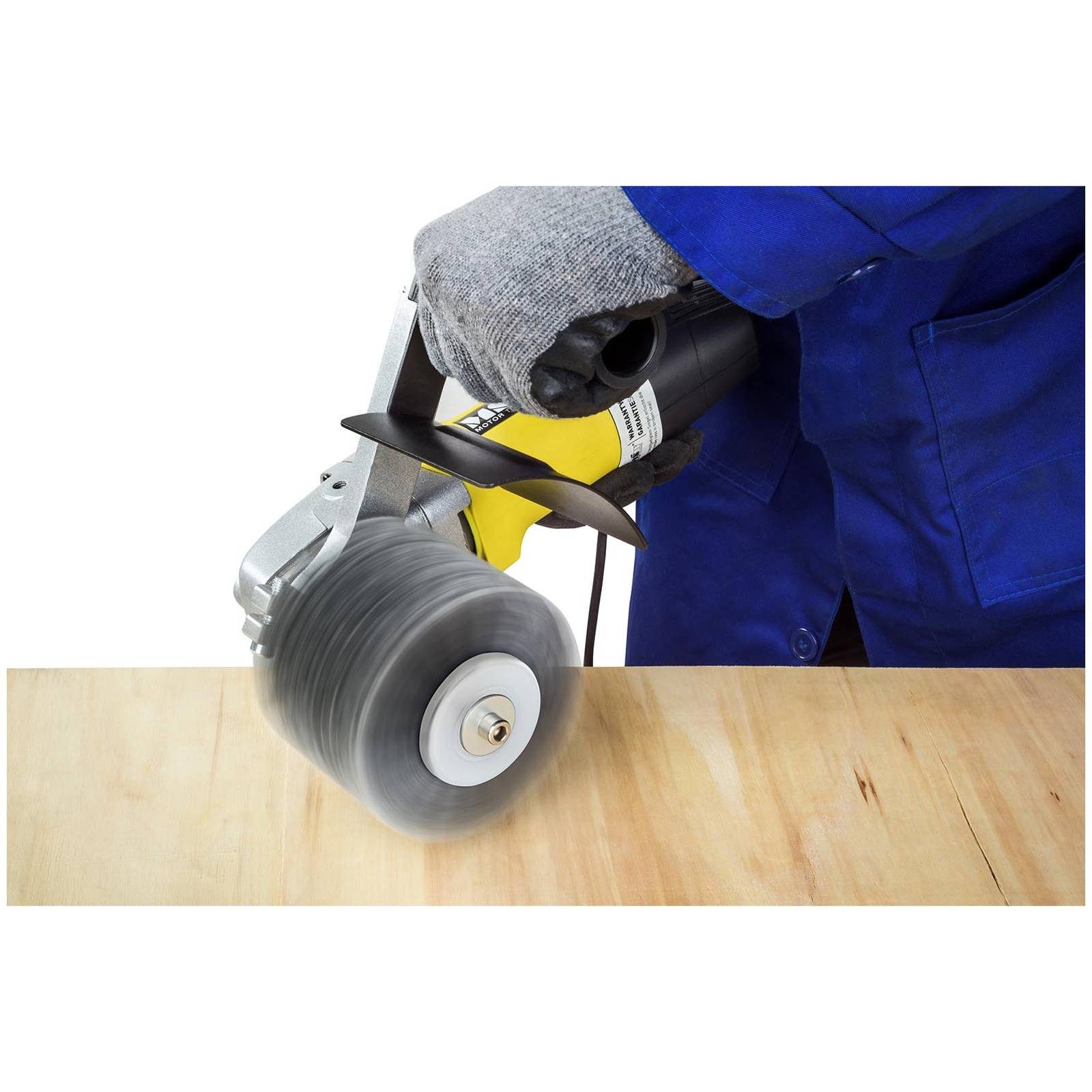 MSW Schleifbockscheibe Nylonbürste für Satinermaschine 19mm