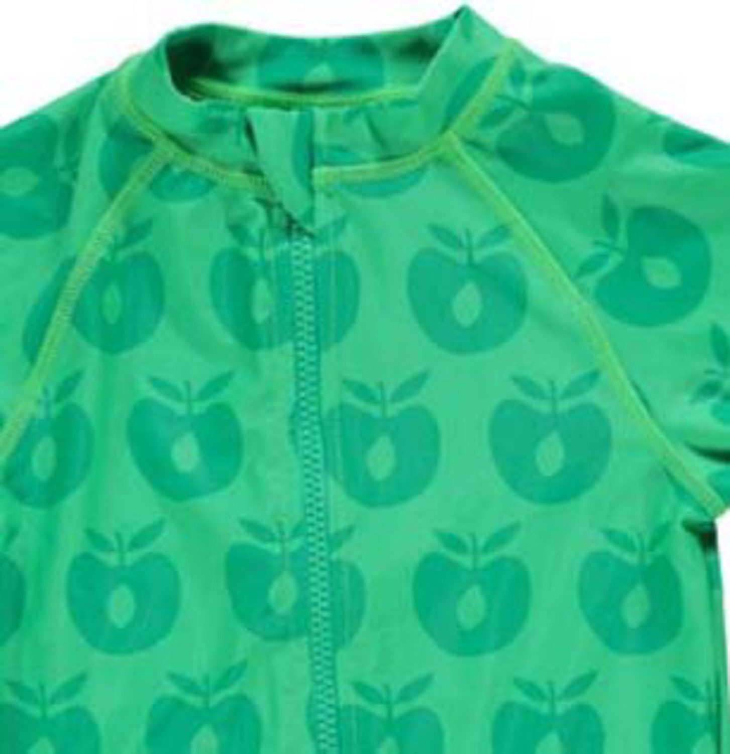Småfolk Badeanzug SMAFOLK UV-Schutz Badeanzug allover Apfel Print grün