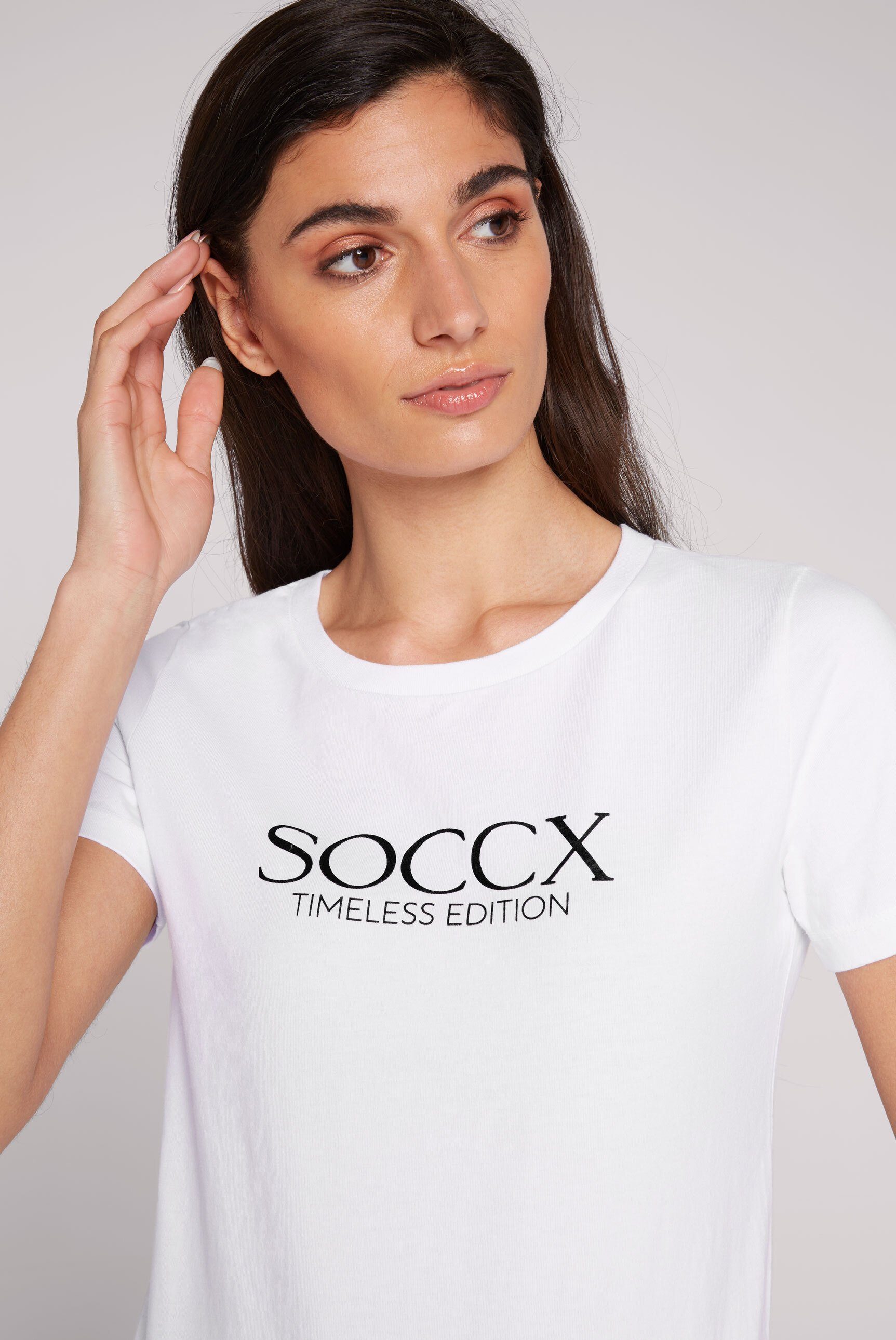 SOCCX aus Baumwolle Rundhalsshirt