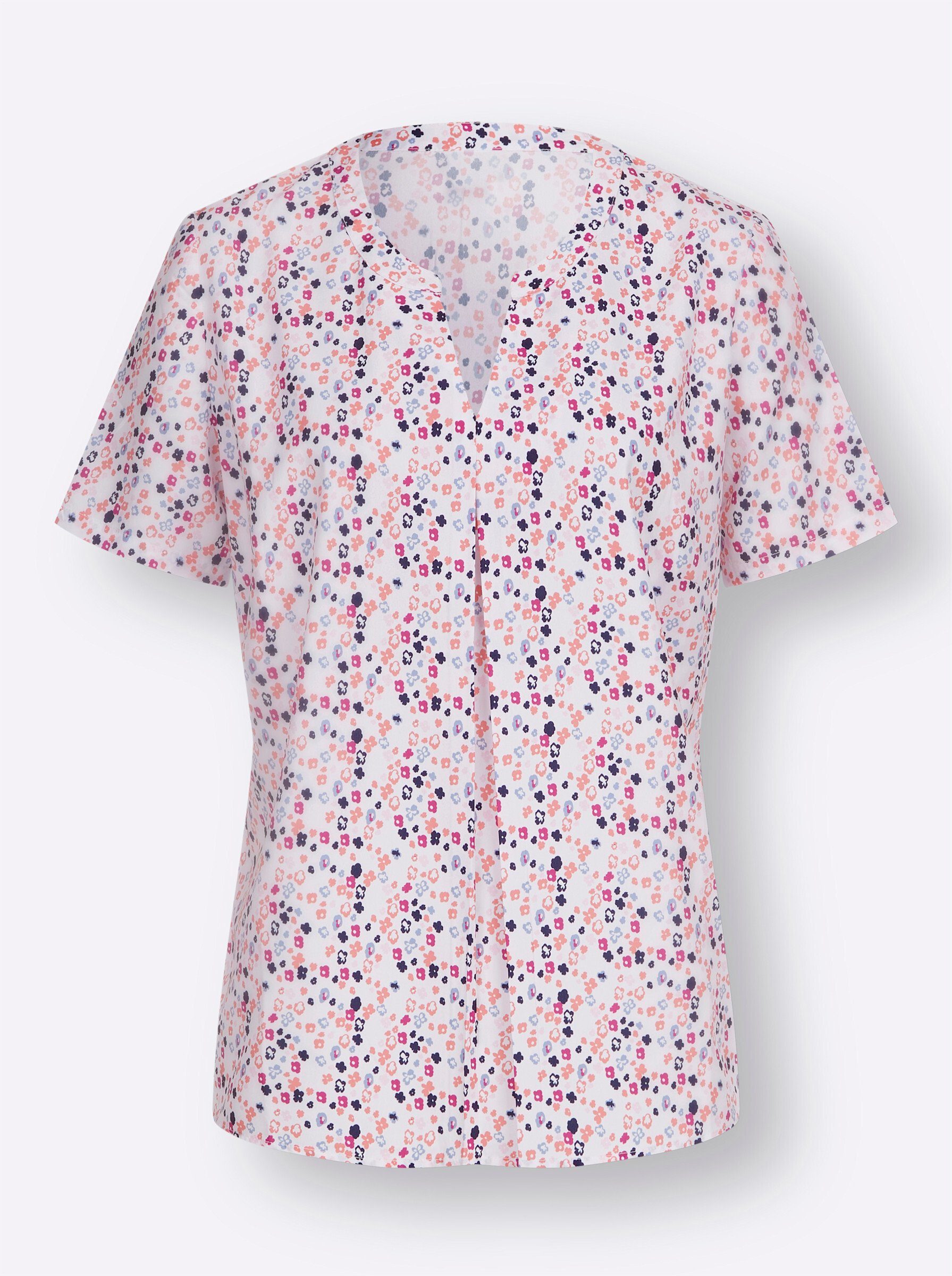 Sieh an! Klassische Bluse Schlupfbluse Kurzarm