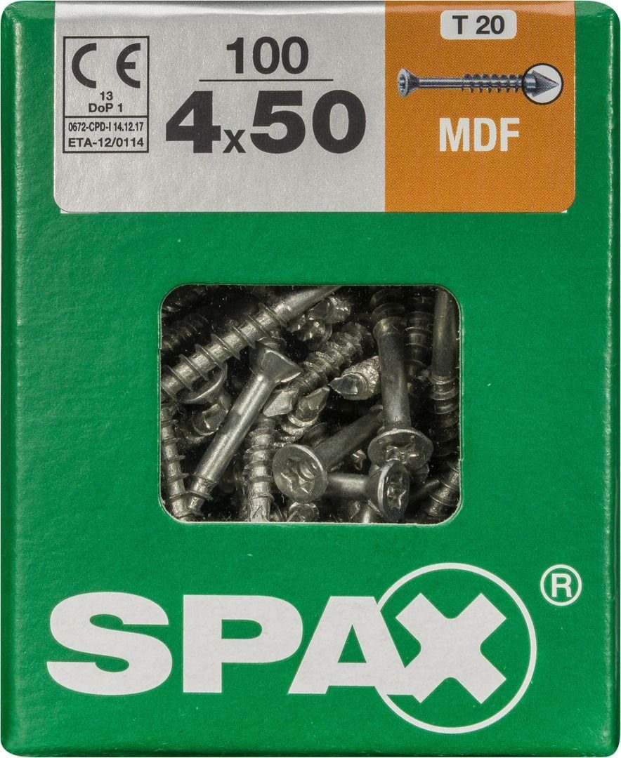 SPAX Holzbauschraube Spax Faserplattenschrauben 4.0 x 50 mm TX 15 - 100