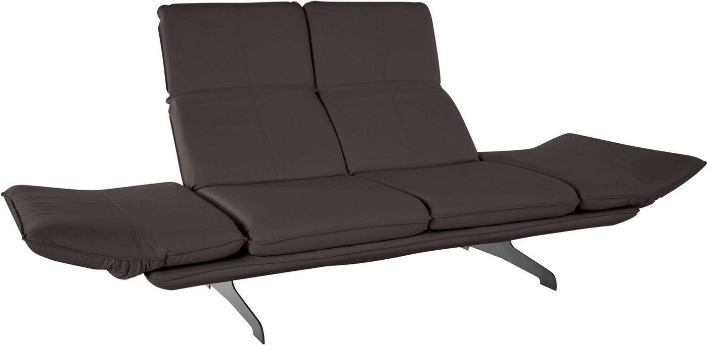 DOMO collection 2-Sitzer »New York«, wahlweise mit Armlehnen- und Rückenfunktion, mit Kufenfüßen aus Metall-kaufen