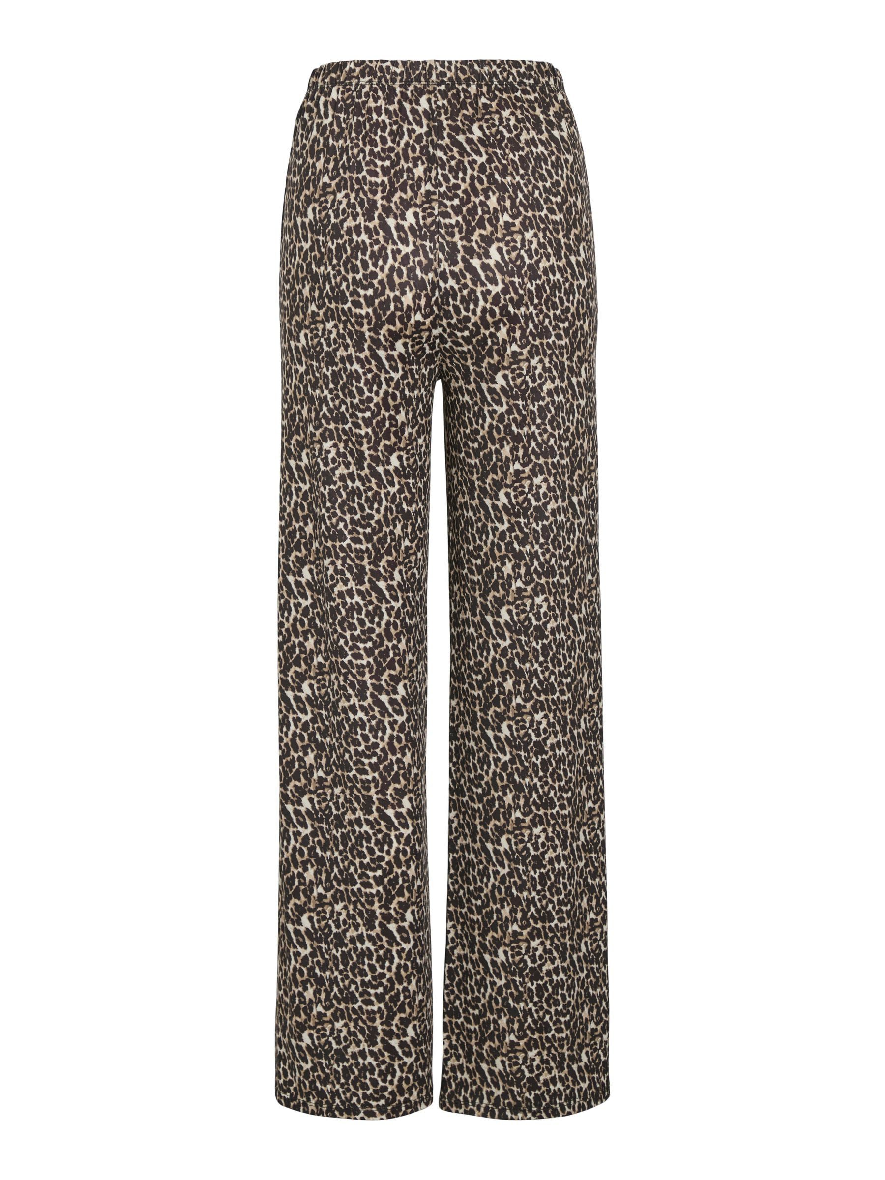 Vila Stoffhose Modisches Leopardenmuster mit weitem günstig online kaufen