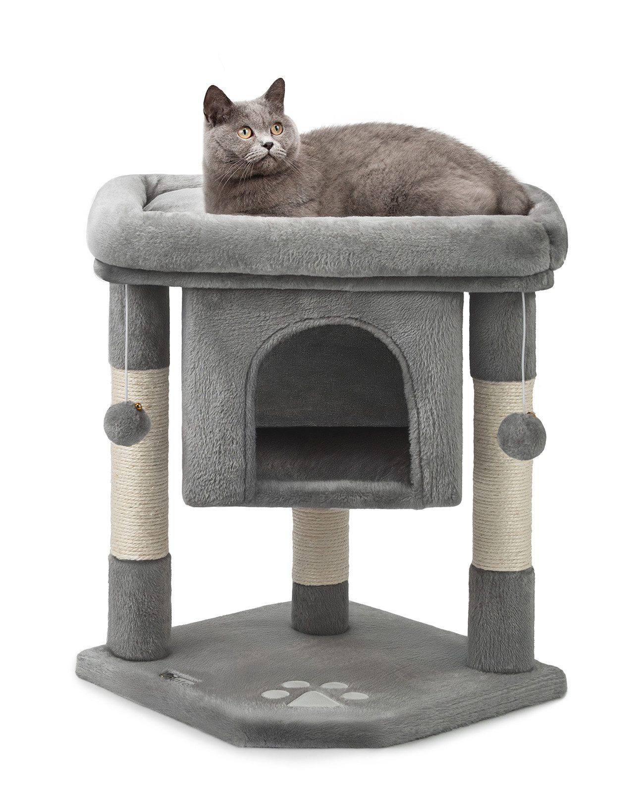 lionto Kratzbaum lionto Kratzbaum Höhe 60 cm, dunkelgrau, dunkelgrau