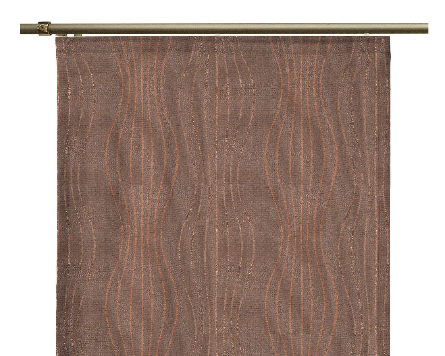 Wirth Schiebegardine Riccia (1 St), Klettband, blickdicht, Jacquard, inkl. Beschwerungsstange