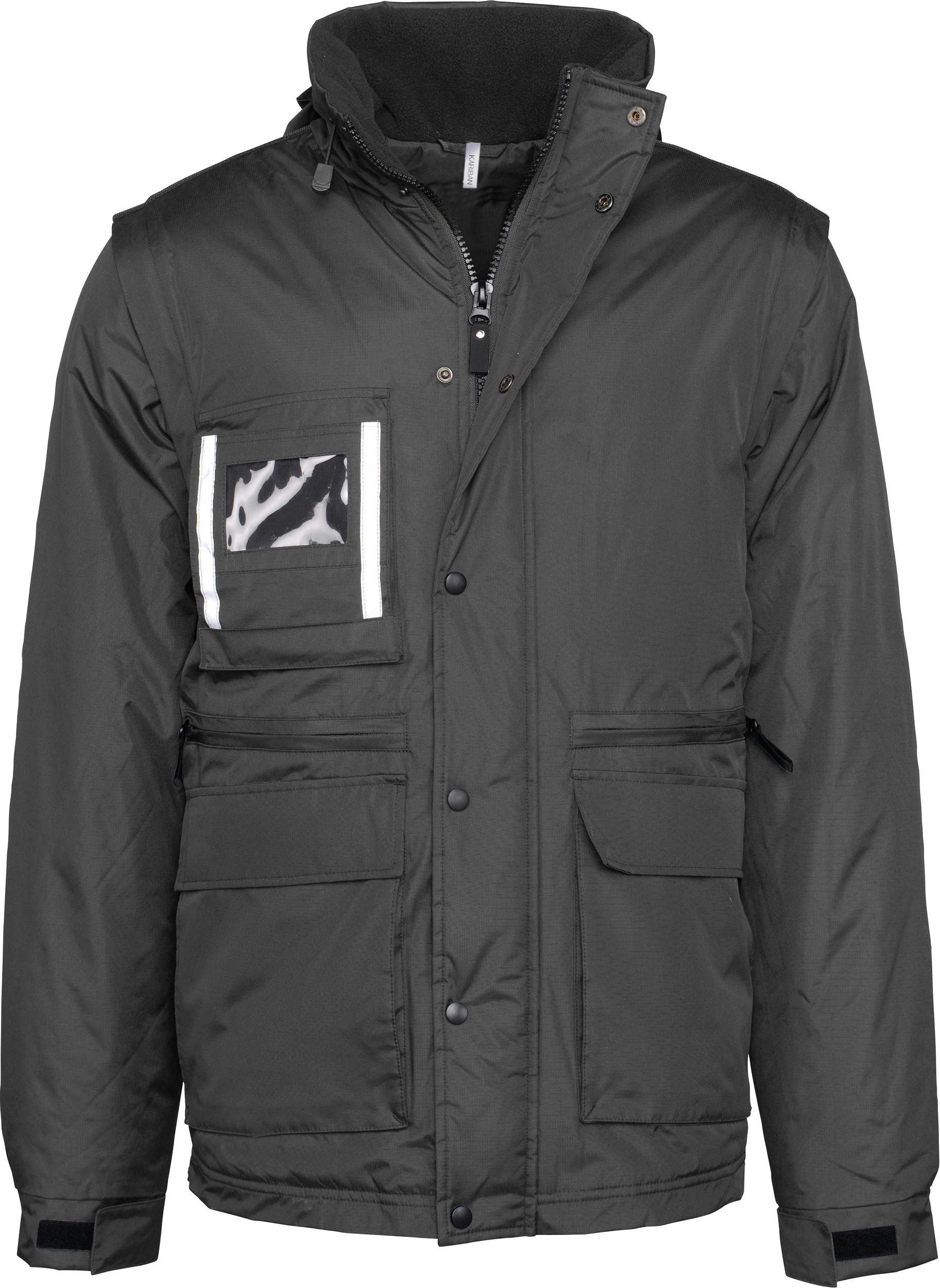 Arbeitsjacke Workwear Parka mit abtrennbaren Ärmeln Herren
