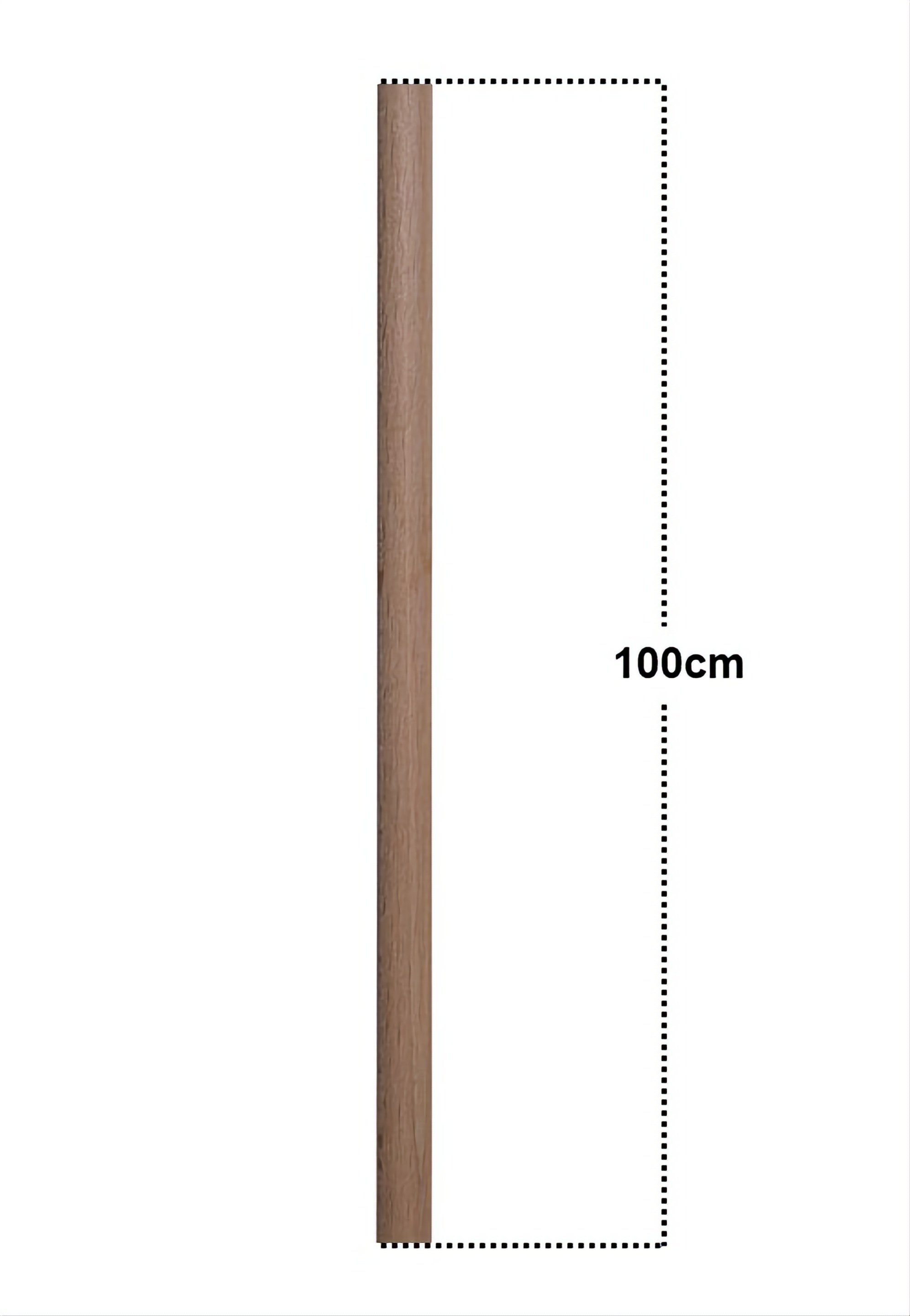 Lauschaer Glas Gartenstecker Rosenkugelstab Gartenkugelstab mit Korkaufsatz, für Rosenkugeln naturbelassenes Holz – Bild 2 von 3