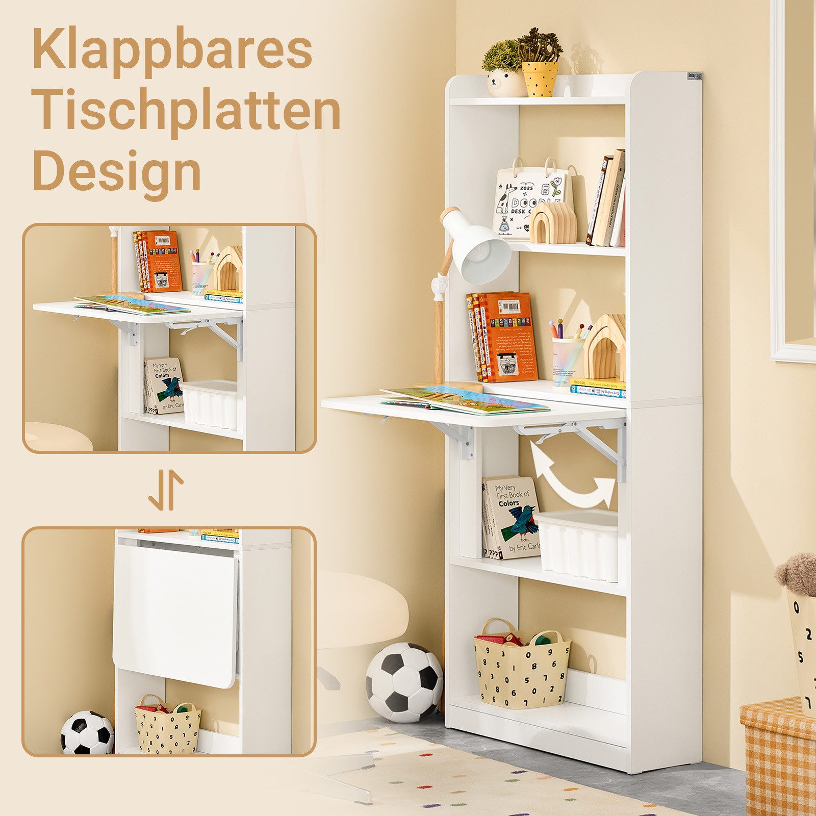 SoBuy Schreibtisch FWT92-H, Computertisch klappbar Klapptisch Arbeitstisch günstig online kaufen