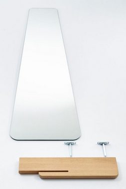 Casa Padrino Standspiegel Designer Standspiegel mit Regal 71 x 14 x H. 170 cm - Luxus Qualität