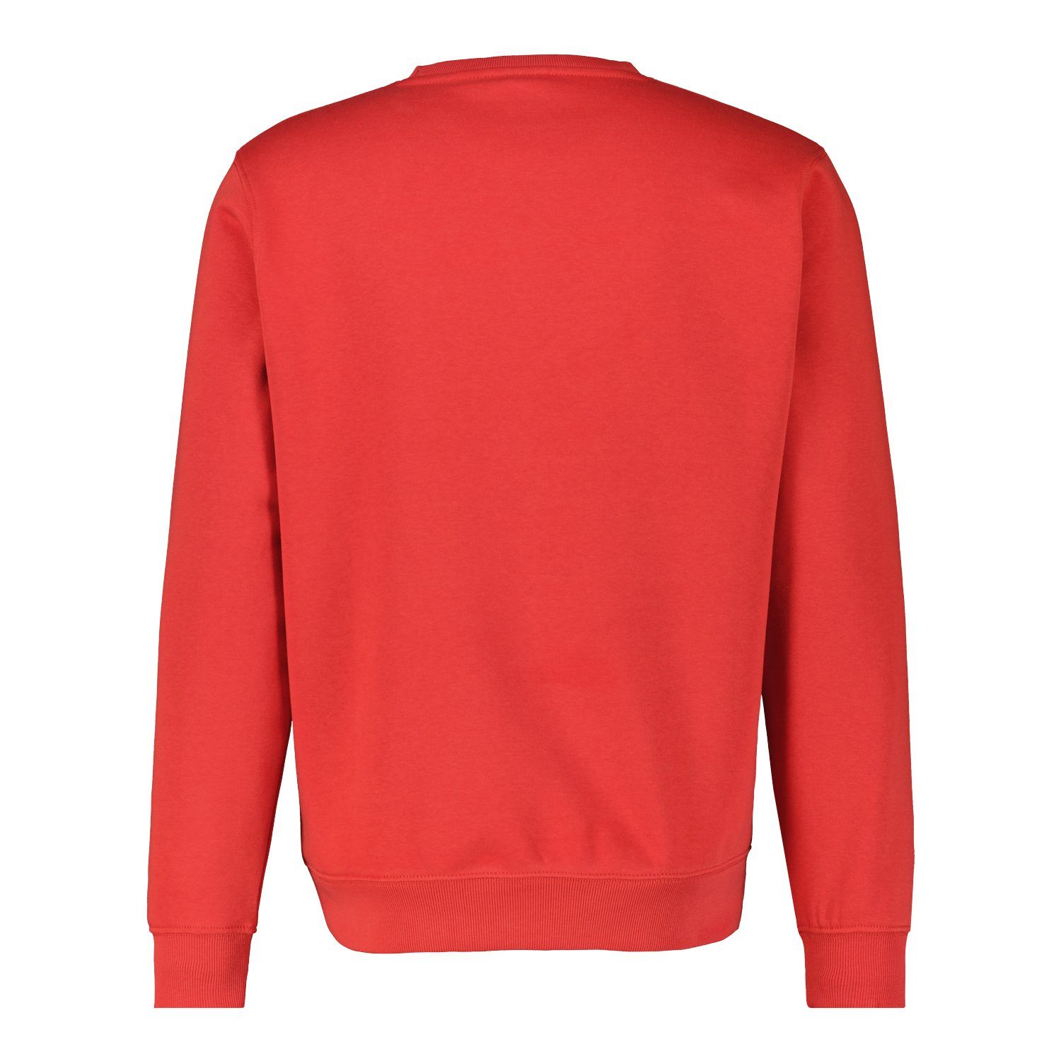 in lava red Sweatshirt LERROS Strukturqualität wertiger