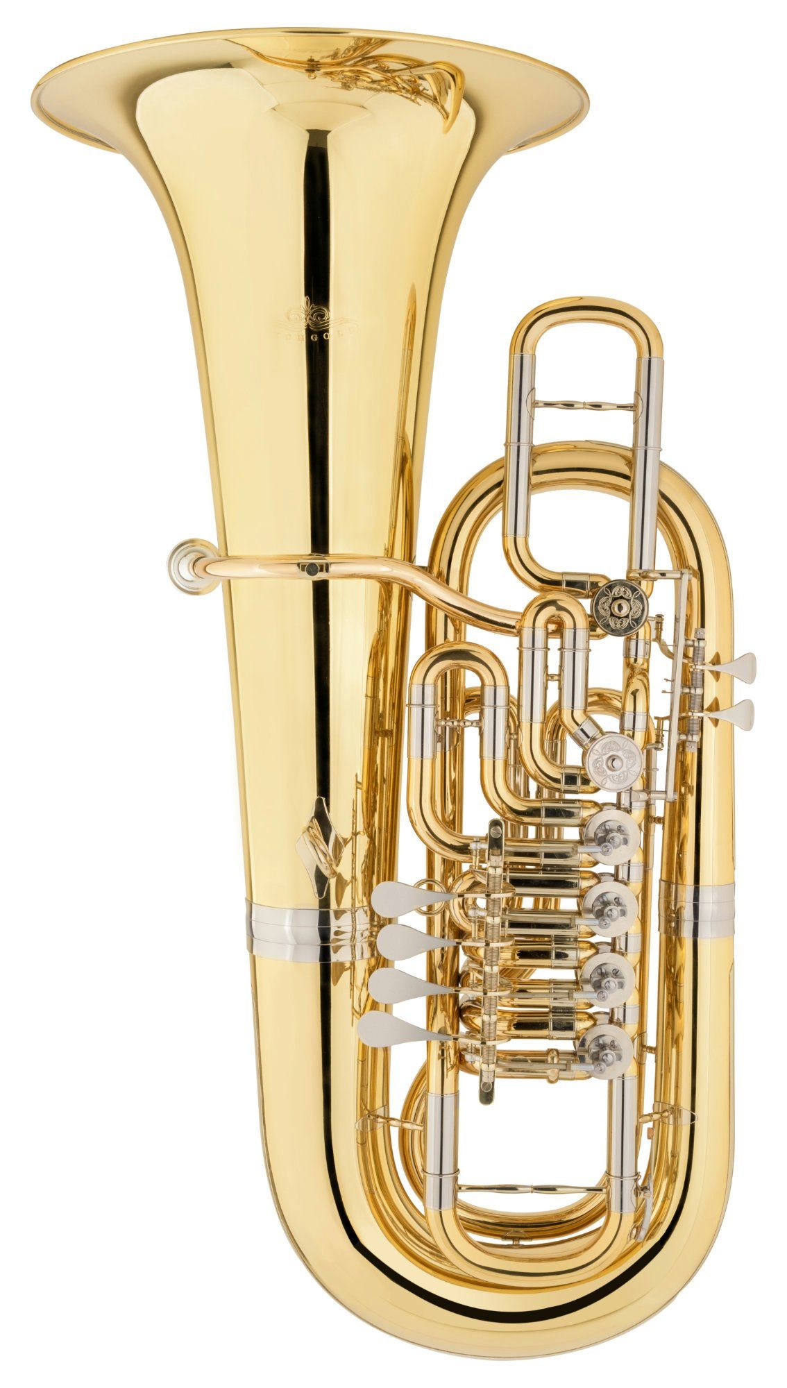 Tuba FT-20/6L F-Tuba - 4+2 Messing Ventile mit gravierten Ventildeckeln