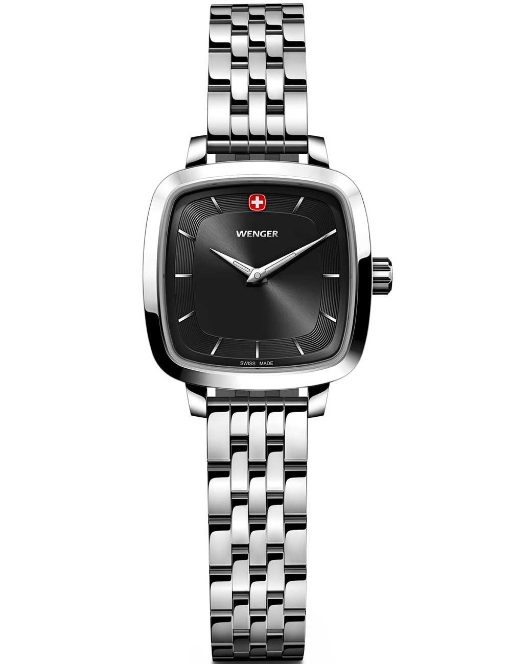 Wenger Quarzuhr Wenger 01.1911.102 Damenuhr Vintage Classic 27mm 5ATM Wenger 01.1911.102 Damenuhr Vintage Classic 27mm 5ATM