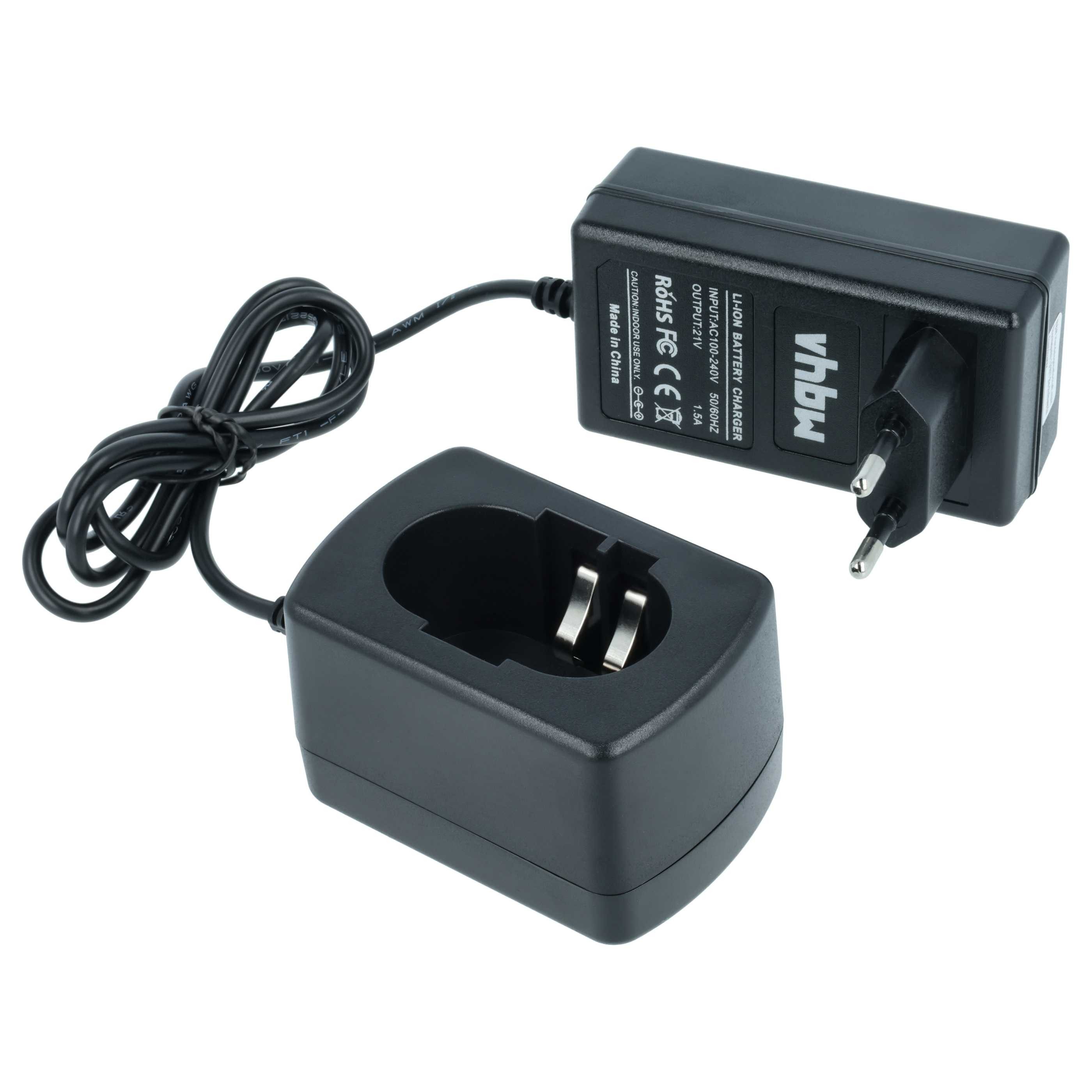 vhbw passend für Hitachi CR 18DMR, CR 18DLX, DS 18DFL, DS 18DFLG, DH 18DL, Werkzeug-Akku-Ladetechnik (Ladeschale für Elektrowerkzeug/Akku, Sicheres und komfortables Laden)