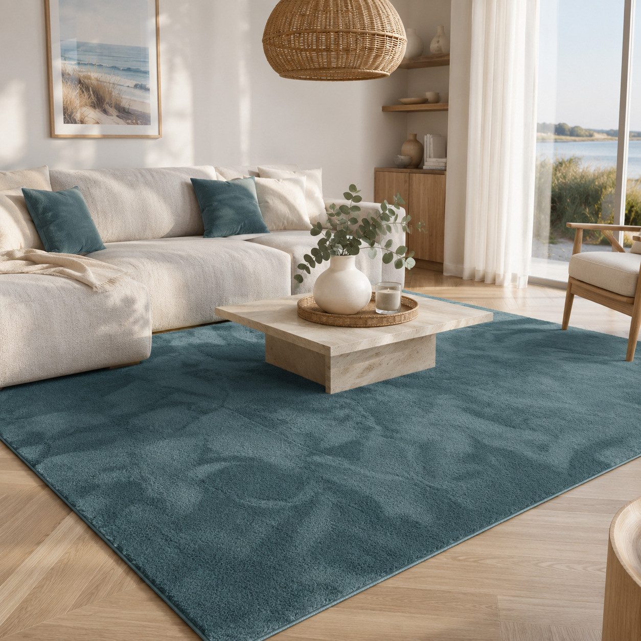 Pergamon Fellteppich Fellteppich Super Soft Pearl, Rechteckig, Höhe: 19 mm