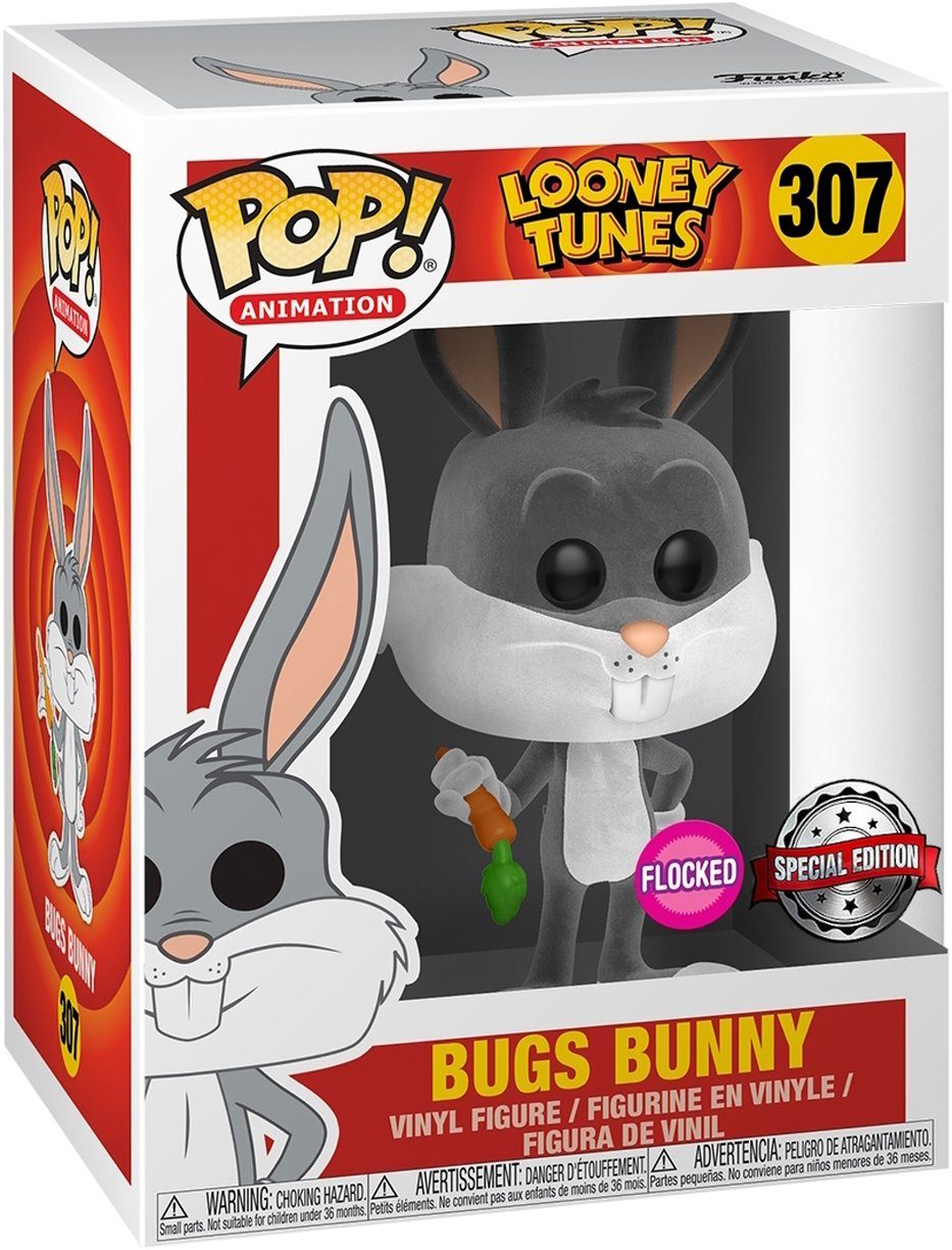 Funko Spielfigur Looney Tunes Bugs Bunny 307 SP Flocked Pop!