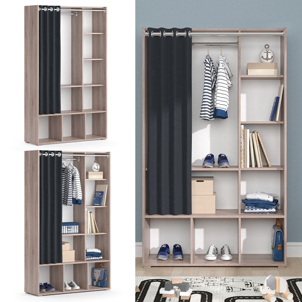 Vicco Kleiderschrank Luigi, Sonoma, 105.8 x günstig online kaufen