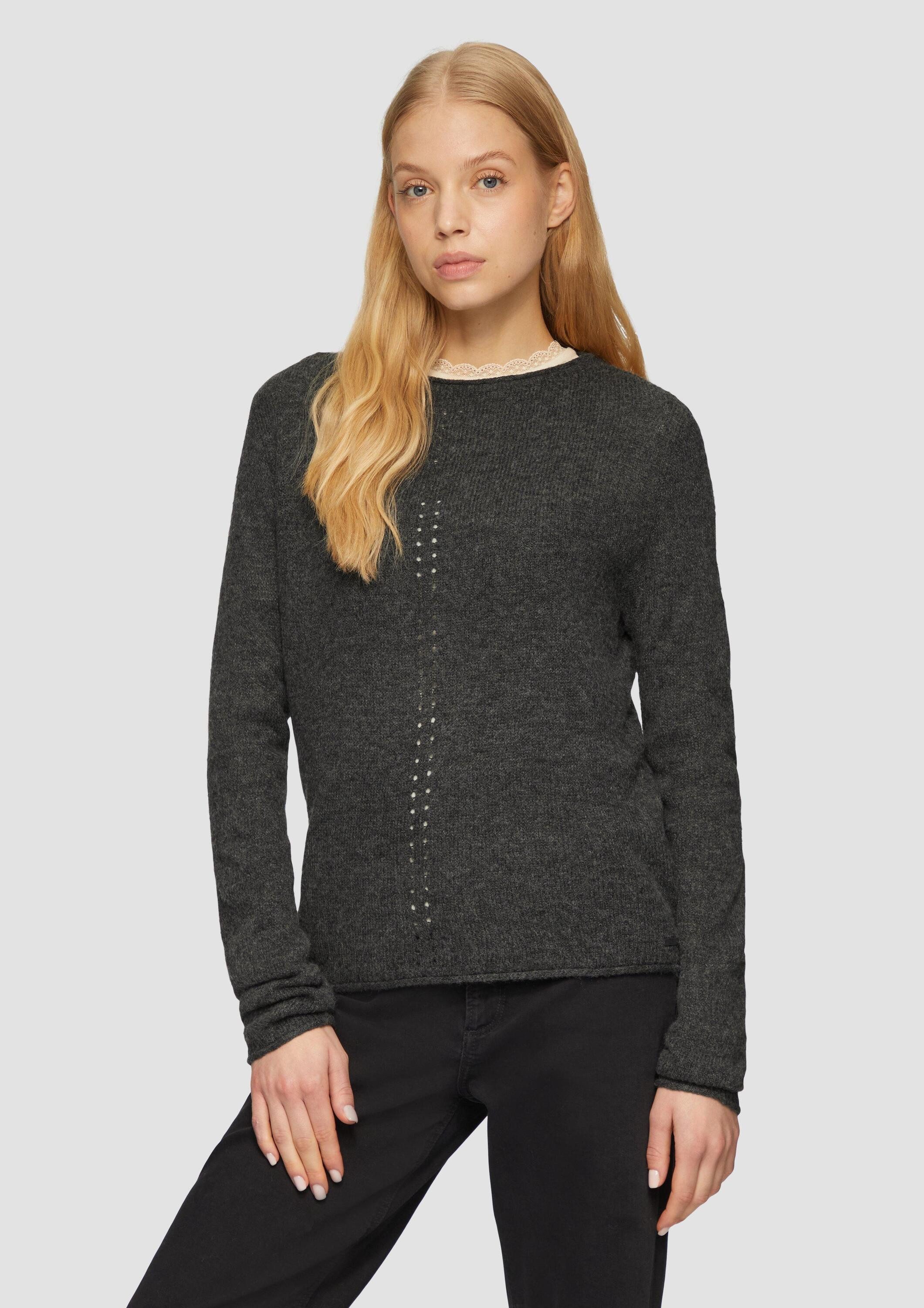 QS Longpullover Strickpullover Weicher Strickpullover mit günstig online kaufen