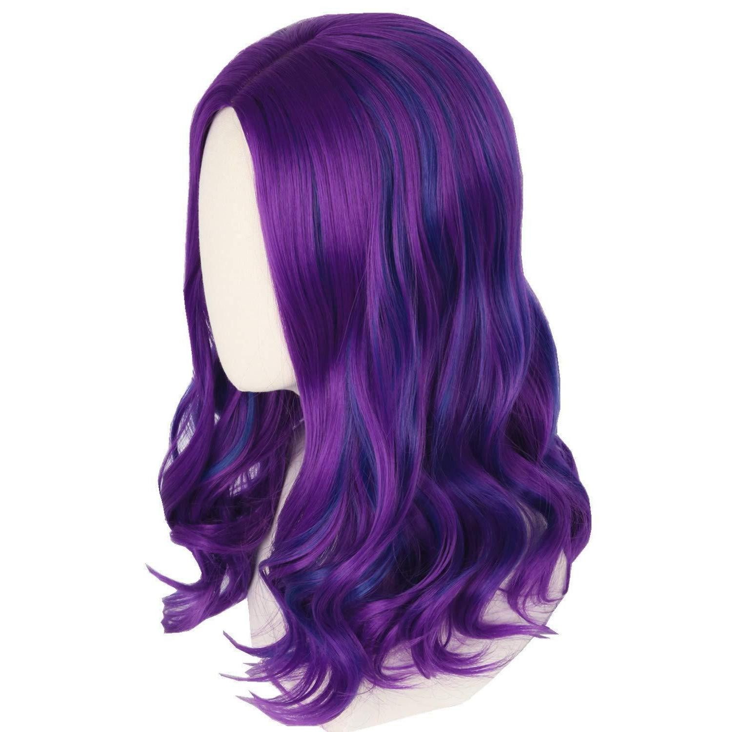 LuxusKollektion Kostüm-Perücke Perücke Kinder Mädchen Karneval Kostüm Blau Lila Halloween Blauviolett