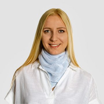 LANARTO slow fashion Halstuch Halstuch Shine zweifarbig aus Bio-Baumwolle Feinstrick made in germany