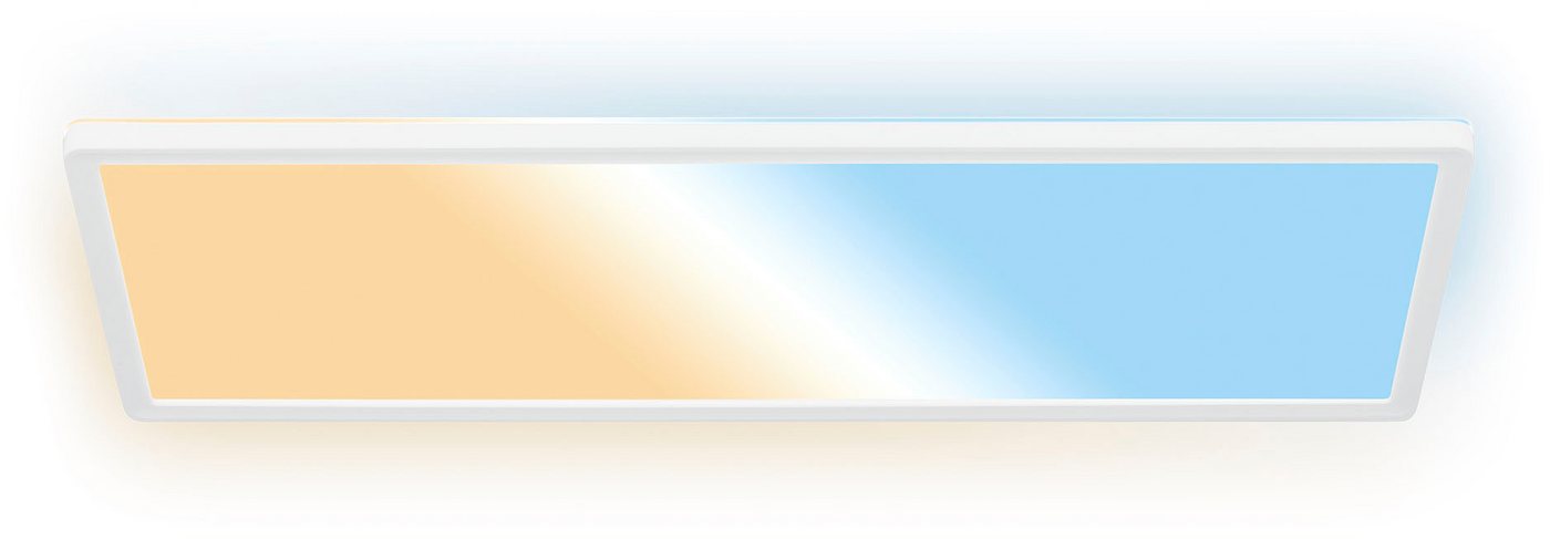 B.K.Licht LED Panel SHALLOW, LED fest integriert, Neutralweiß, 58x20x3 cm, Badlampe, Badezimmer, Küche, Wohnzimmer