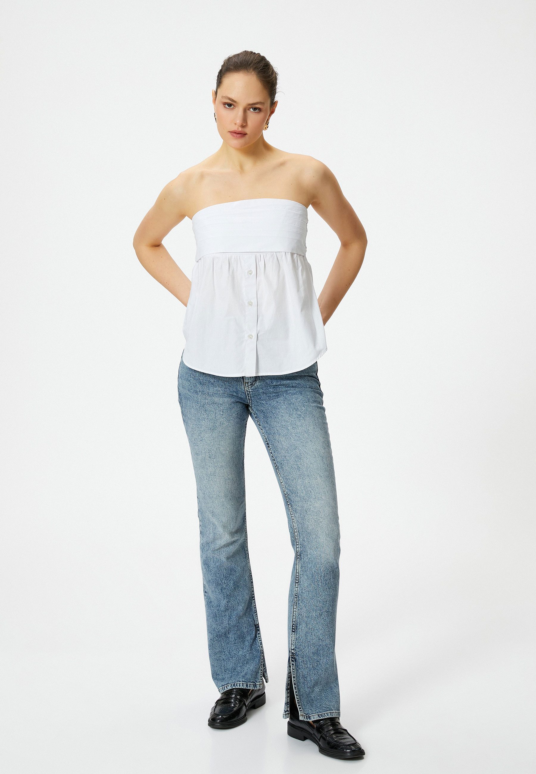 Koton Slim-fit-Jeans Denim Slim Flare Slim-fit-Jeans
