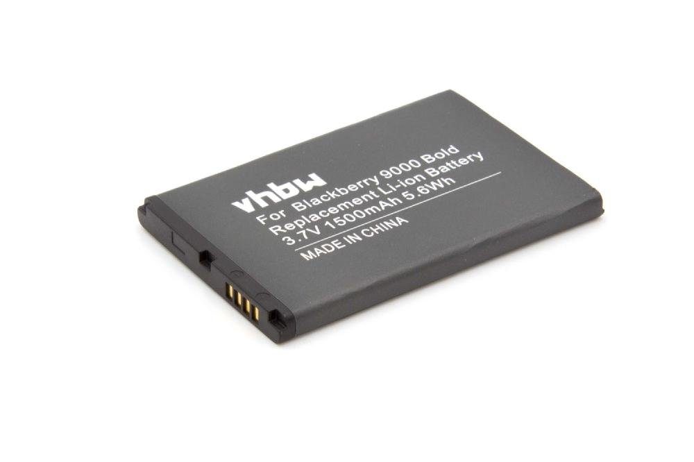 Li-Ion BAT-14392-001 mAh V) M-S1, für Ersatz Smartphone-Akku 1500 (3,7 BlackBerry vhbw ACC14392-001, für