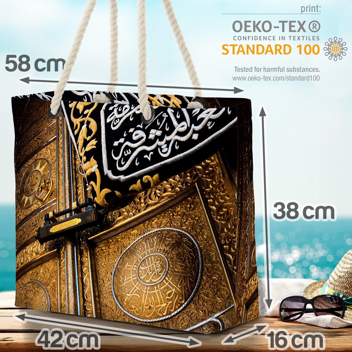 Haddsch Religion archi Tür Eingang Pilger Strandtasche Umra Kaaba (1-tlg), ramadan Walfahrt VOID