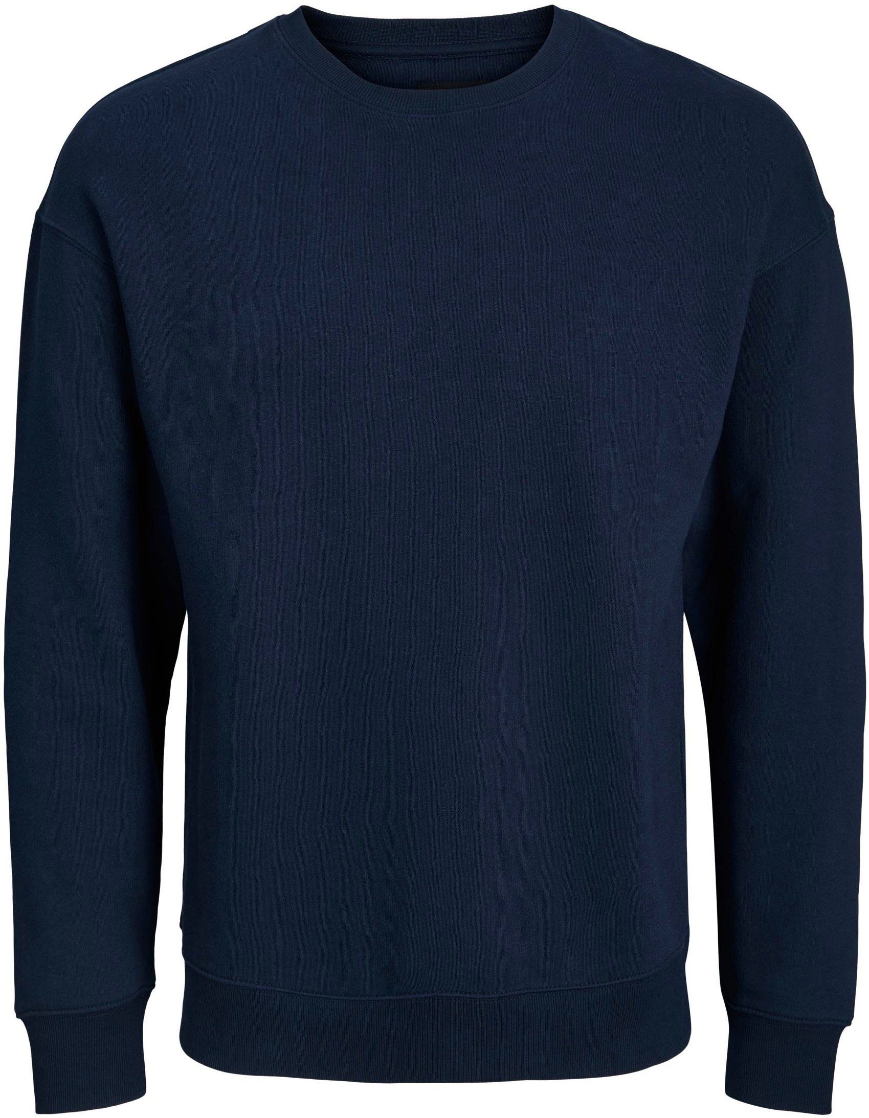 Jack & Blazer CREW Navy JJESTAR Sweatshirt NOOS SWEAT BASIC Jones NECK