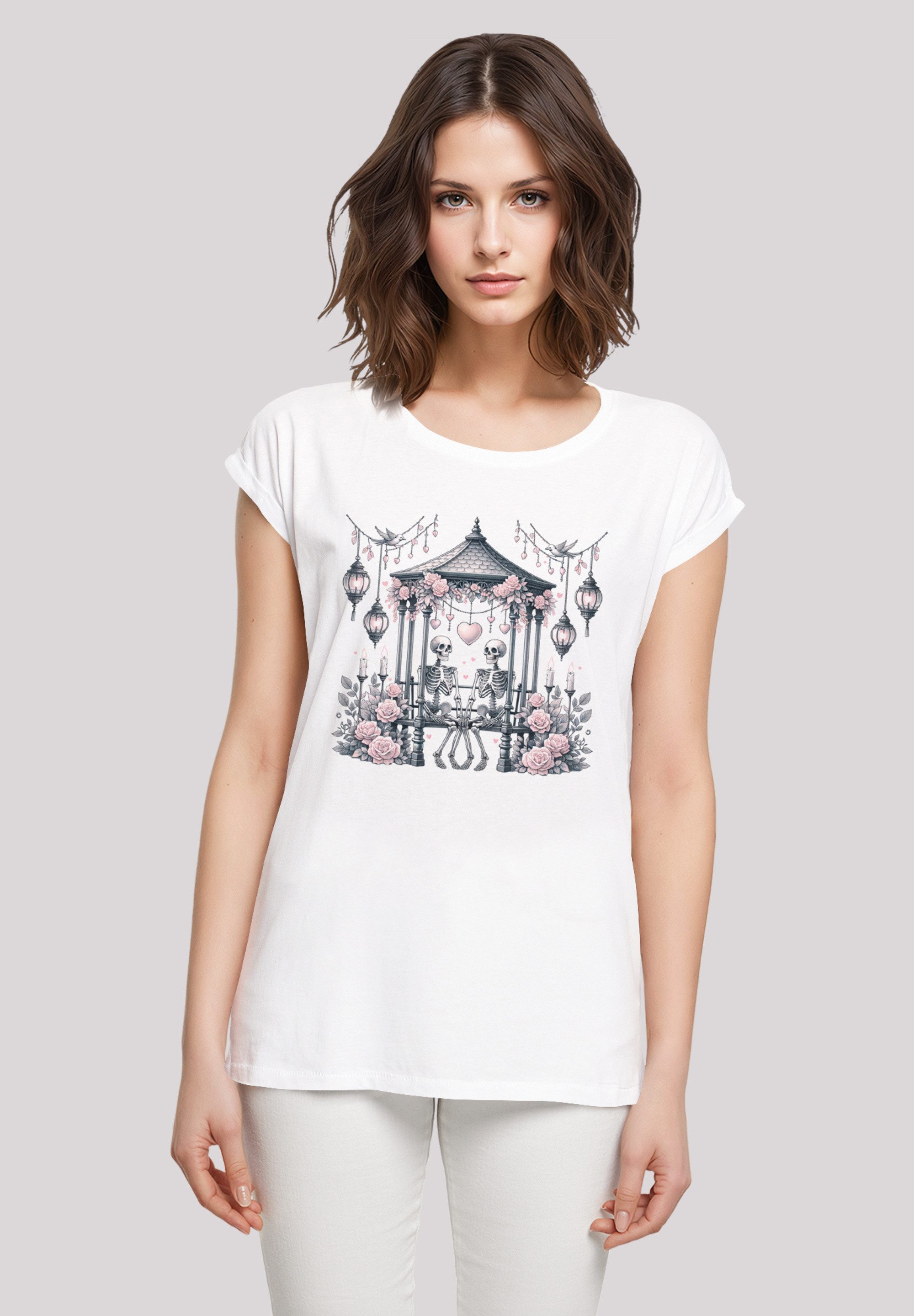 F4NT4STIC T-Shirt Skelett Paar Valentinstag Premium günstig online kaufen