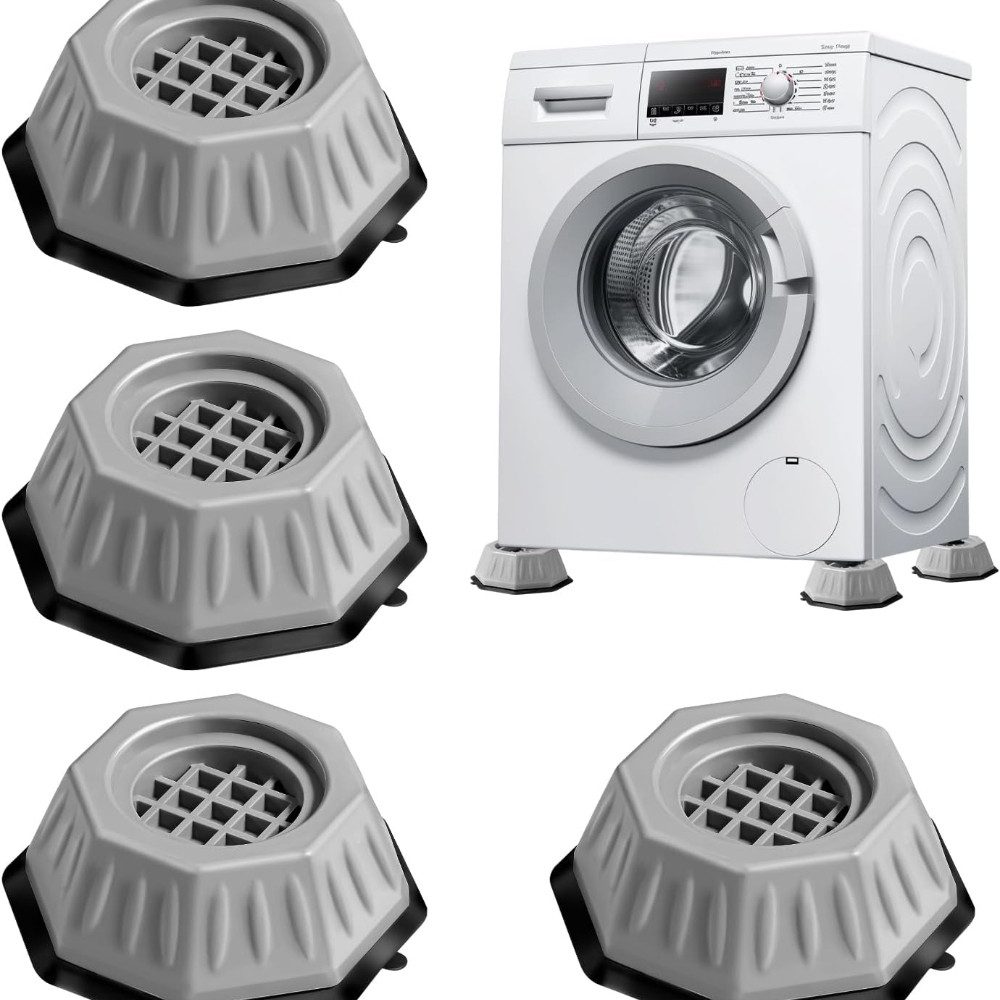 Blusmart Vibrationsdämpfer Waschmaschine Anti-Vibrations-Pads, (Universelle Gummifüße, 4-St., Rutschfest und geräuschlos), Basis festes rutsch festes Pad für Möbel