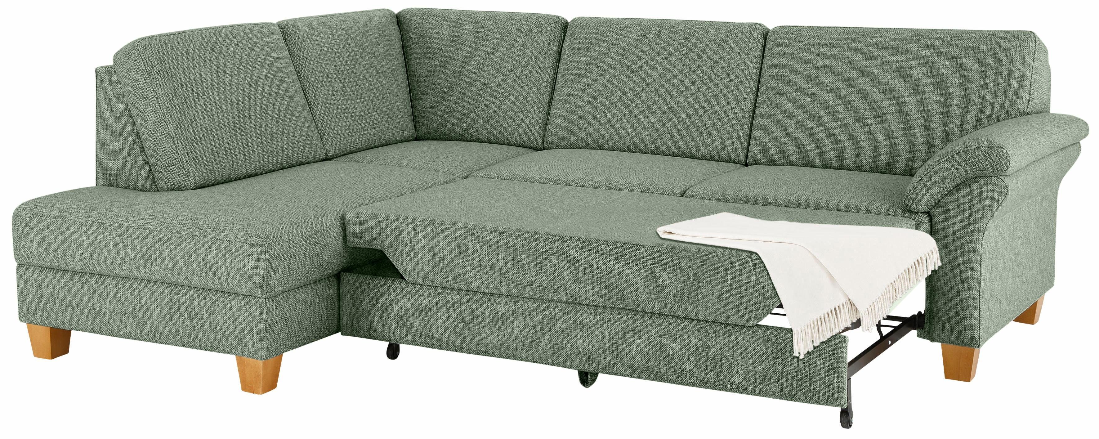 Home affaire Ecksofa Borkum L-Form, B: 249 cm - OTTO. Verlässliche Qualität., optional Bettfunktion, Federkern