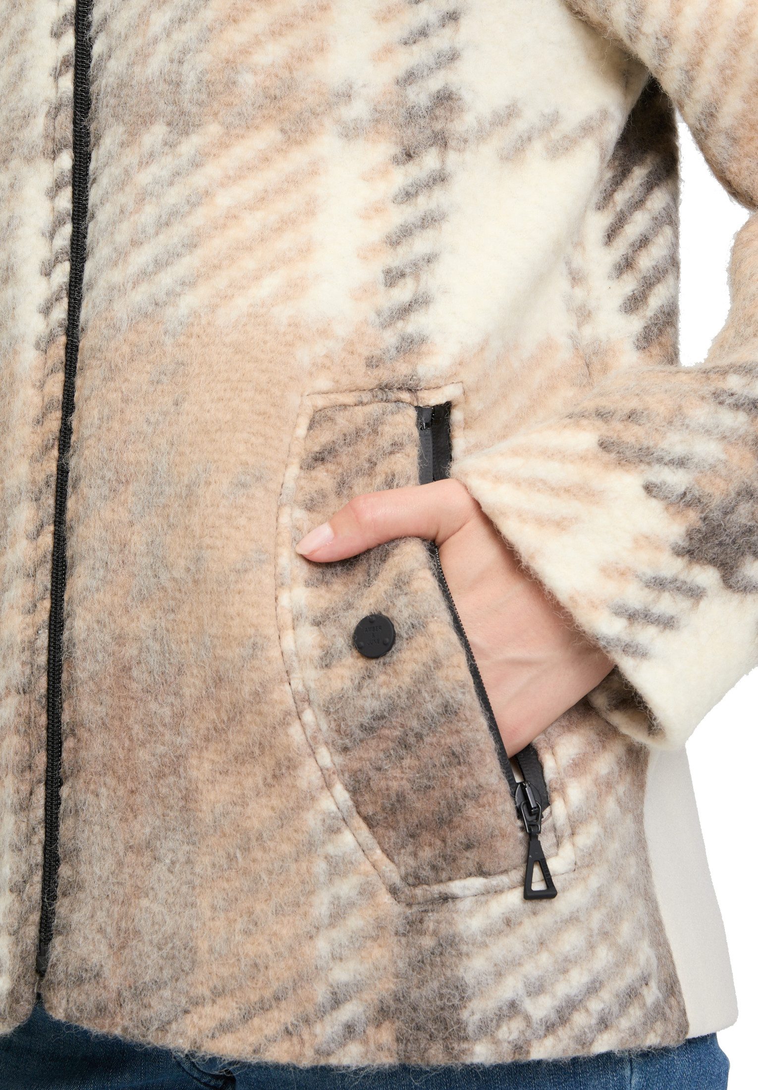 Amber & June Wolljacke Jacke Wolle