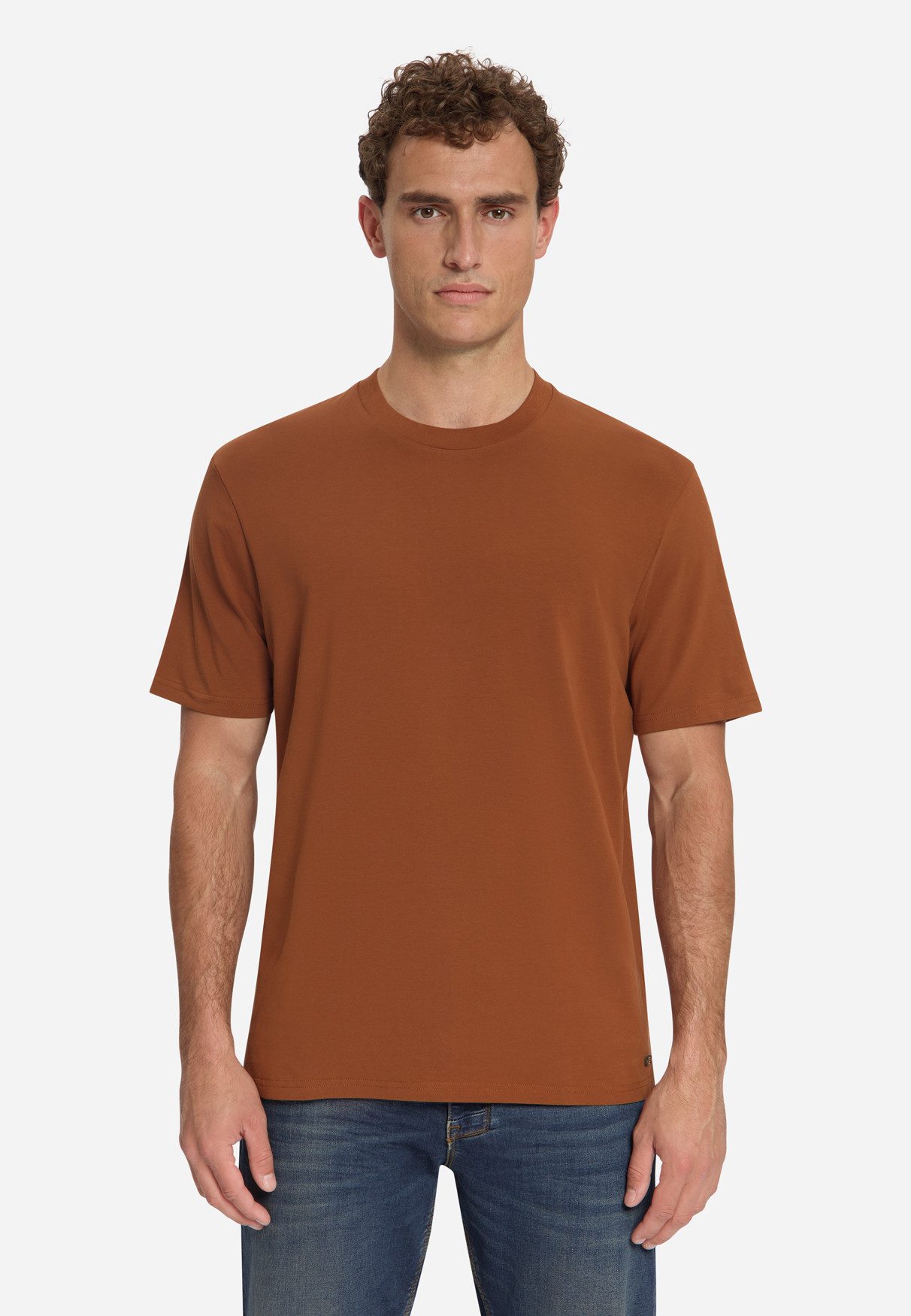 NO EXCESS T-Shirt T-Shirt Crewneck Solid Basic Stretc