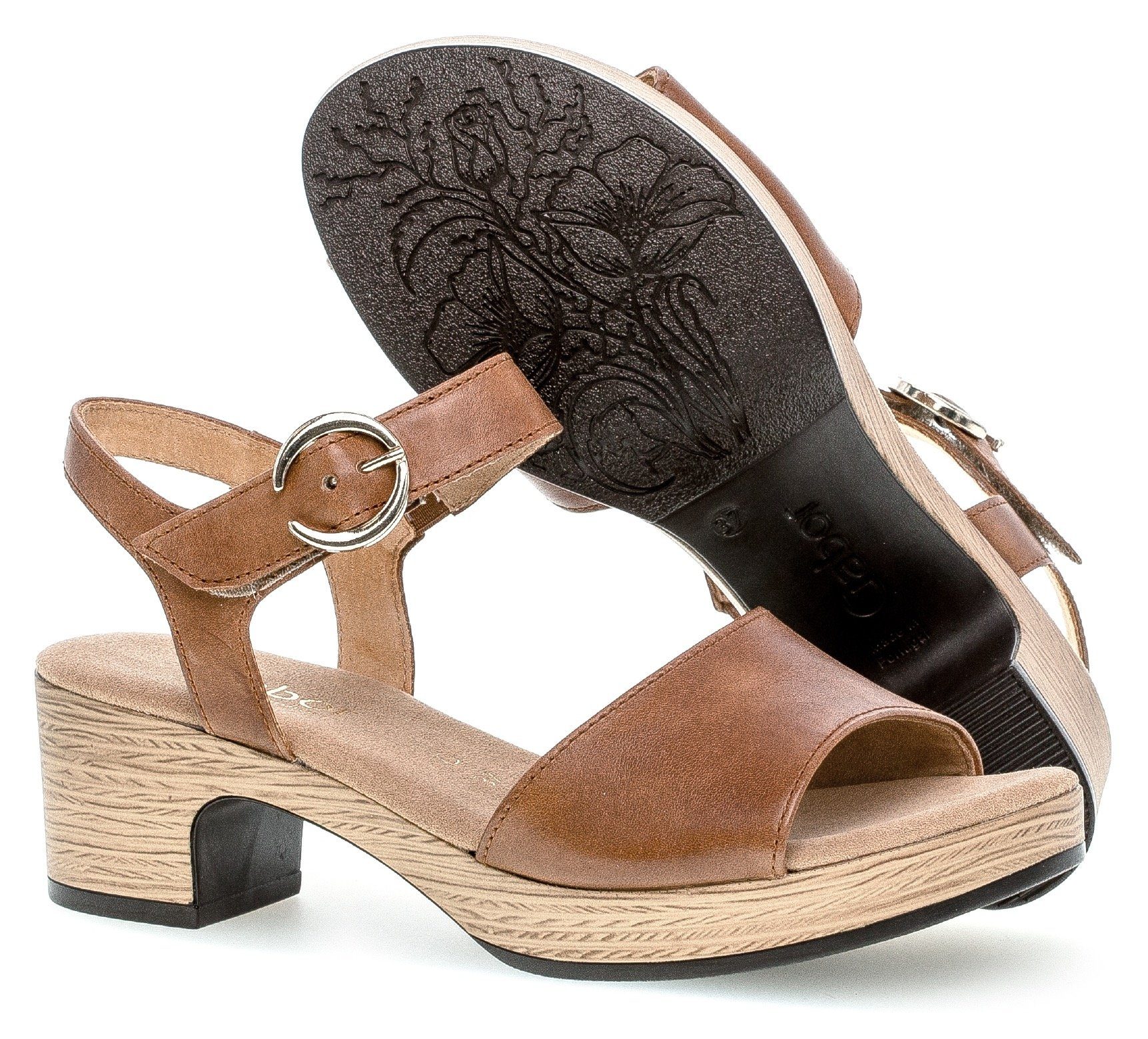 Gabor KRETA Sandalette, Blockabsatz, Sommerschuh, Sandale mit Zierschnalle, günstig online kaufen