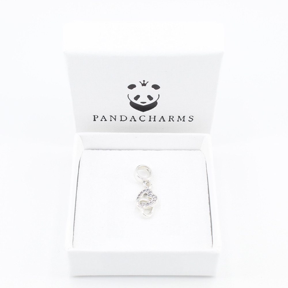 PANDACHARMS Bead Dein Herz immer bei mir Anhänger für Charm Armband, Silber günstig online kaufen