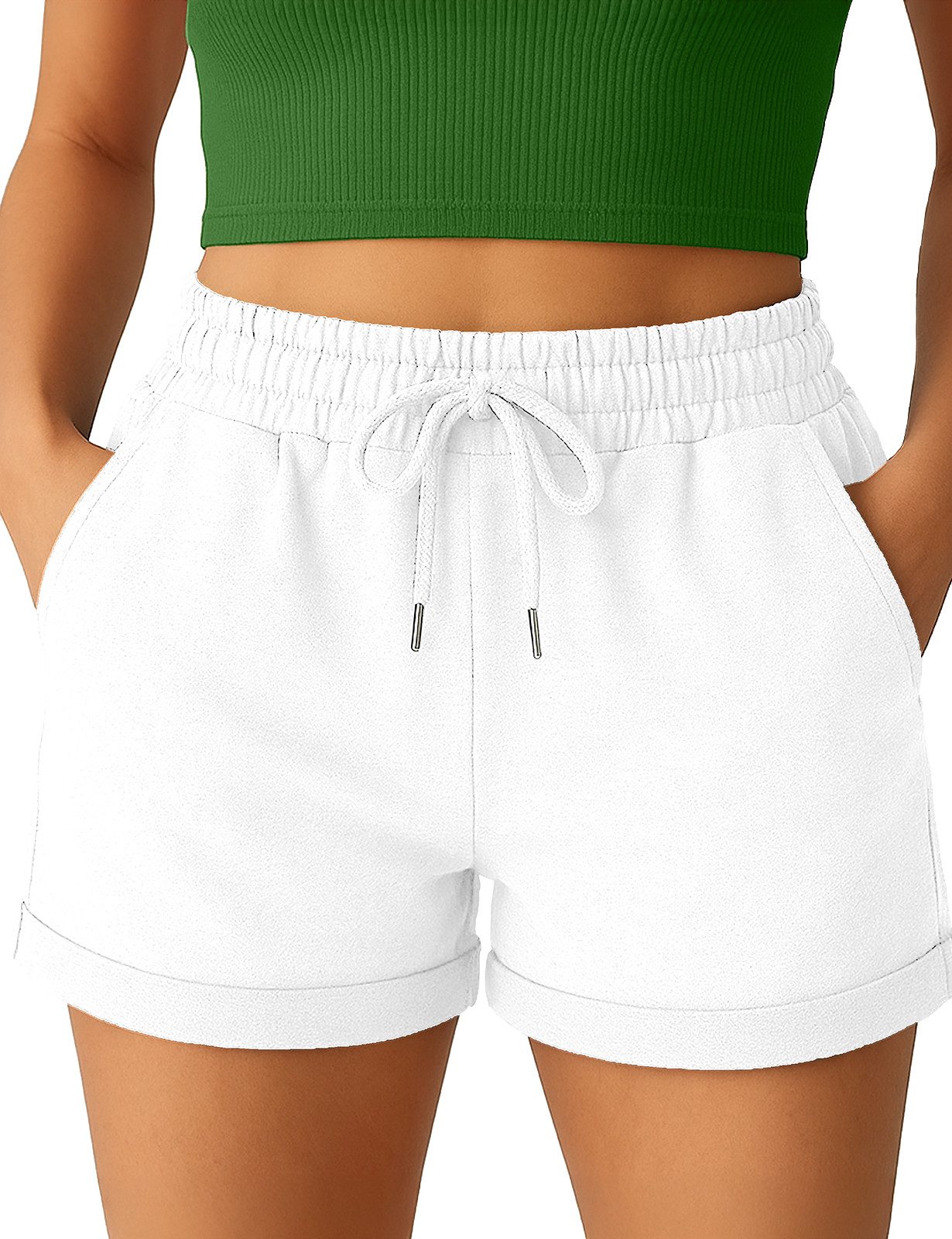 S&S Sweatshorts Kurze Hose Damen Somen Shorts Kurzen Laufshorts Hosen Baumw günstig online kaufen