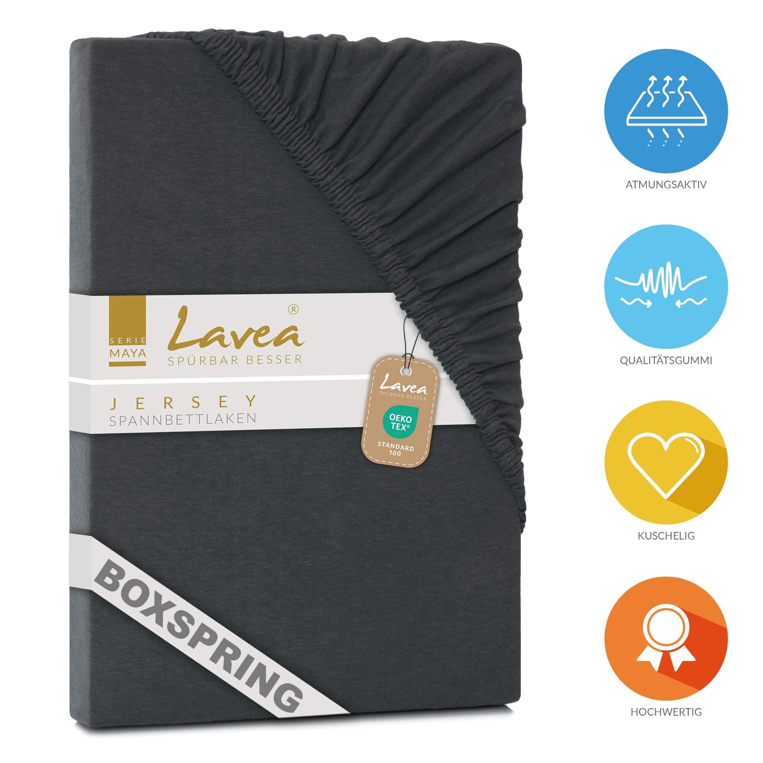 Lavea Spannbettlaken Maya, in Gr. 60x140, 90x200, 120x200, 140x200, 180x200 günstig online kaufen