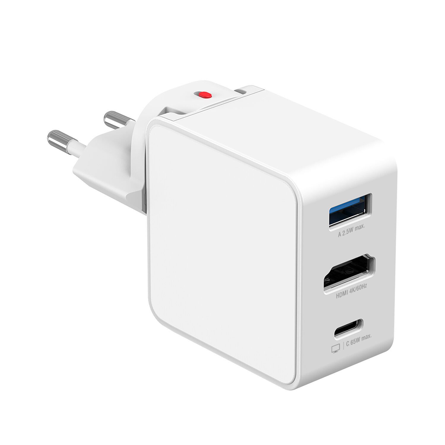 4smarts Netzladegerät GaN Flex HDMI 65W Universal-Ladegerät (Fast Charge)