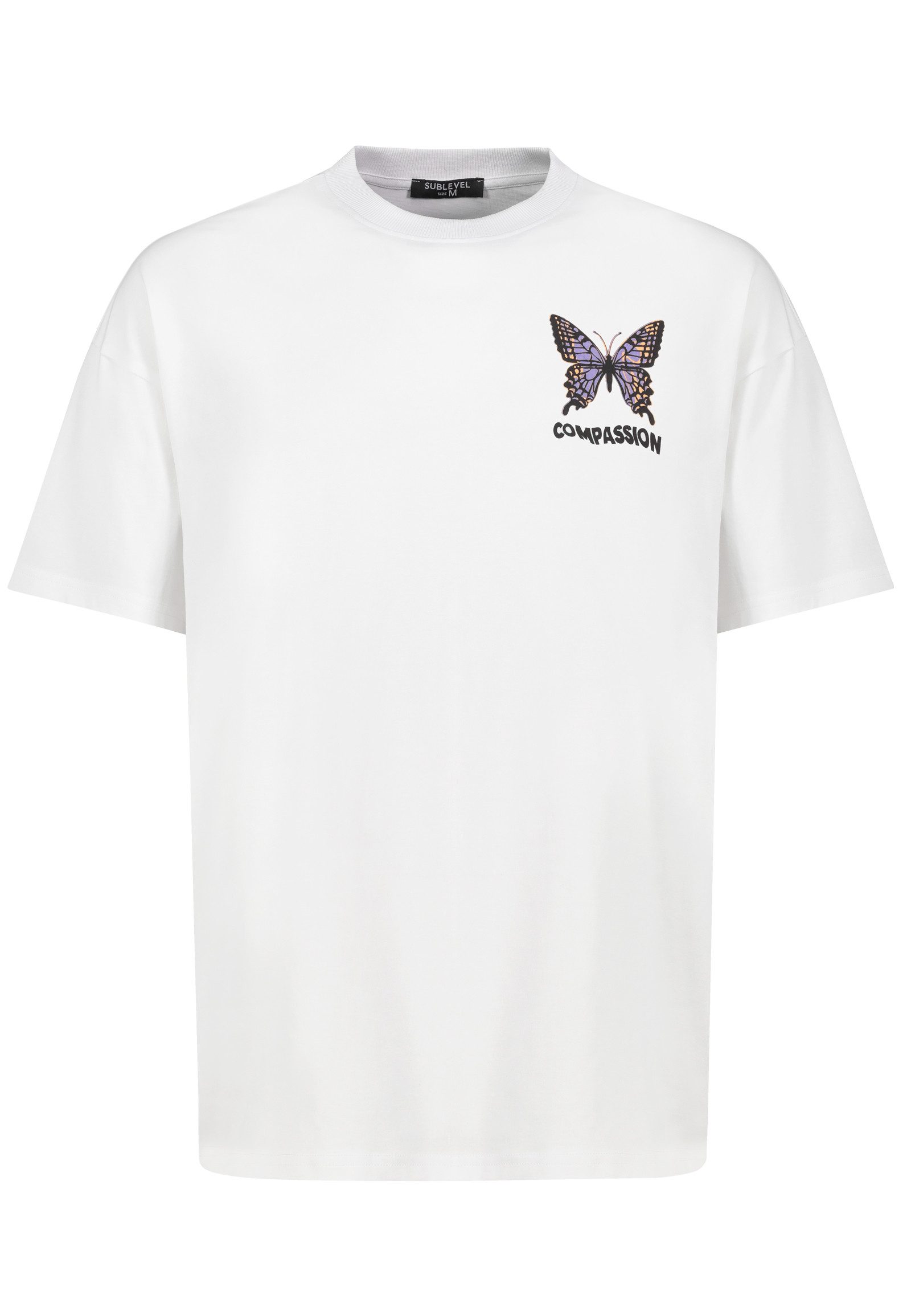 SUBLEVEL T-Shirt Design Motiv mit Vintage Ästhetik Oversized HAKA Shirt günstig online kaufen