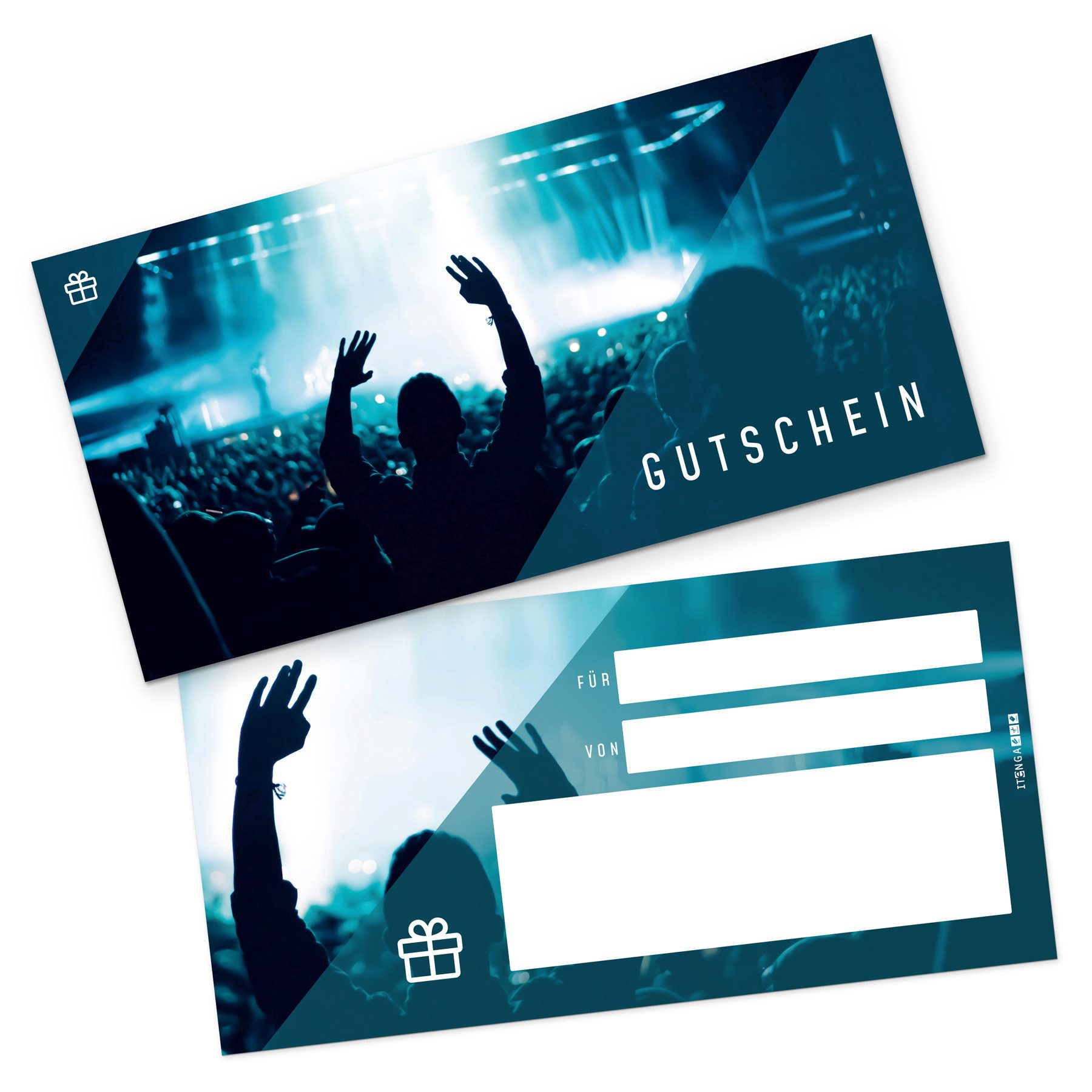 Geschenkkarte itenga Geschenkgutschein Konzert Veranstaltung (Motiv 26) Postkarte zu